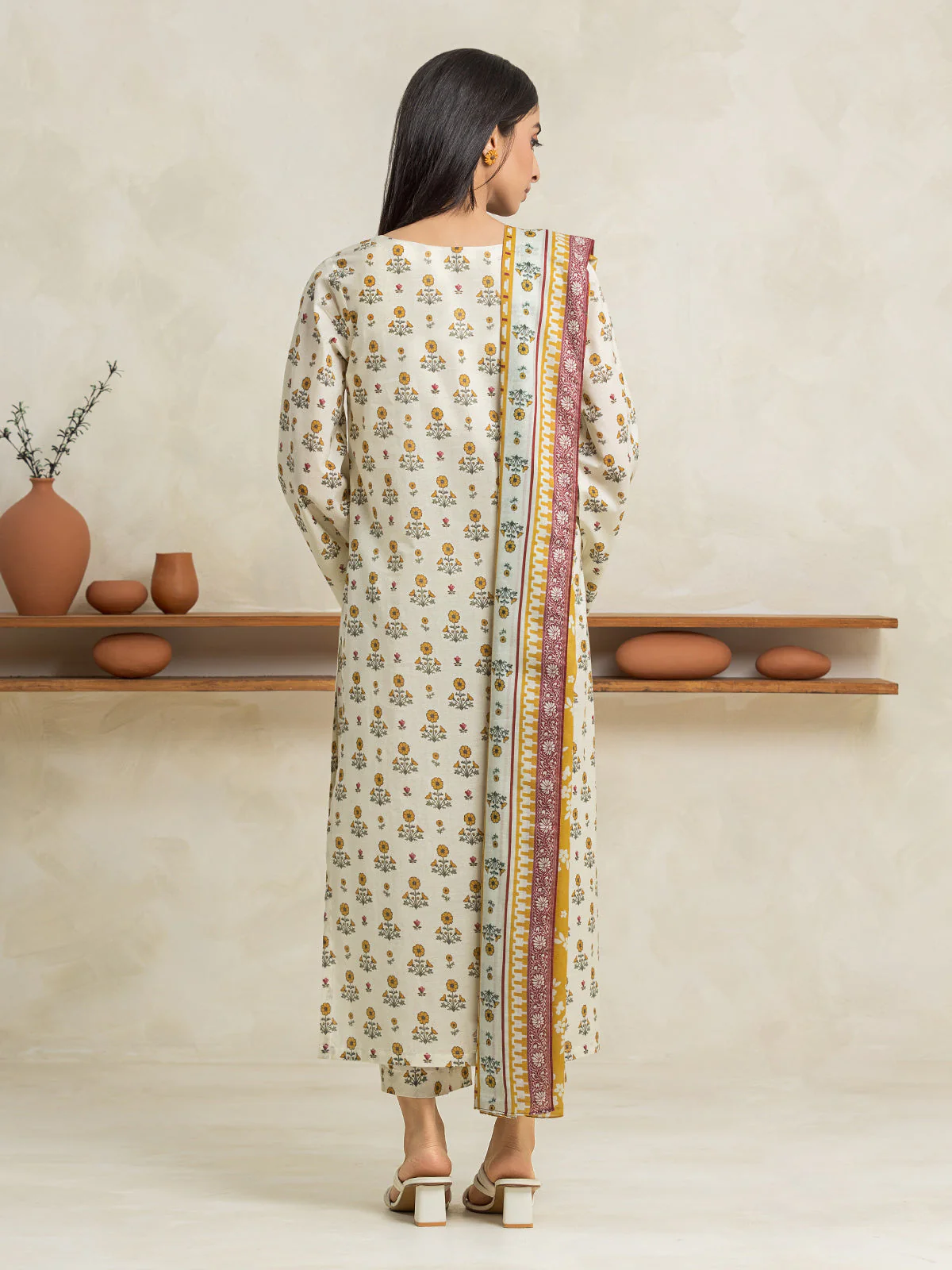 Printed Lawn Suit - EWU24A1-29030-3P - Image 3