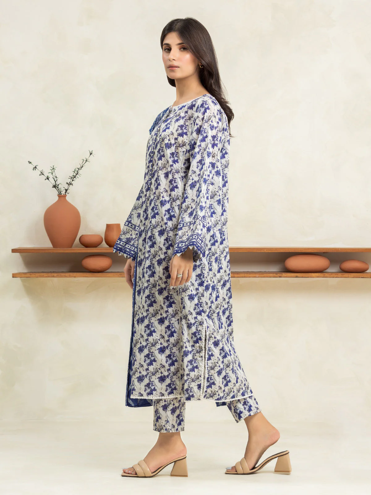 Printed Lawn Suit - EWU24A1-29031-3P - Image 2