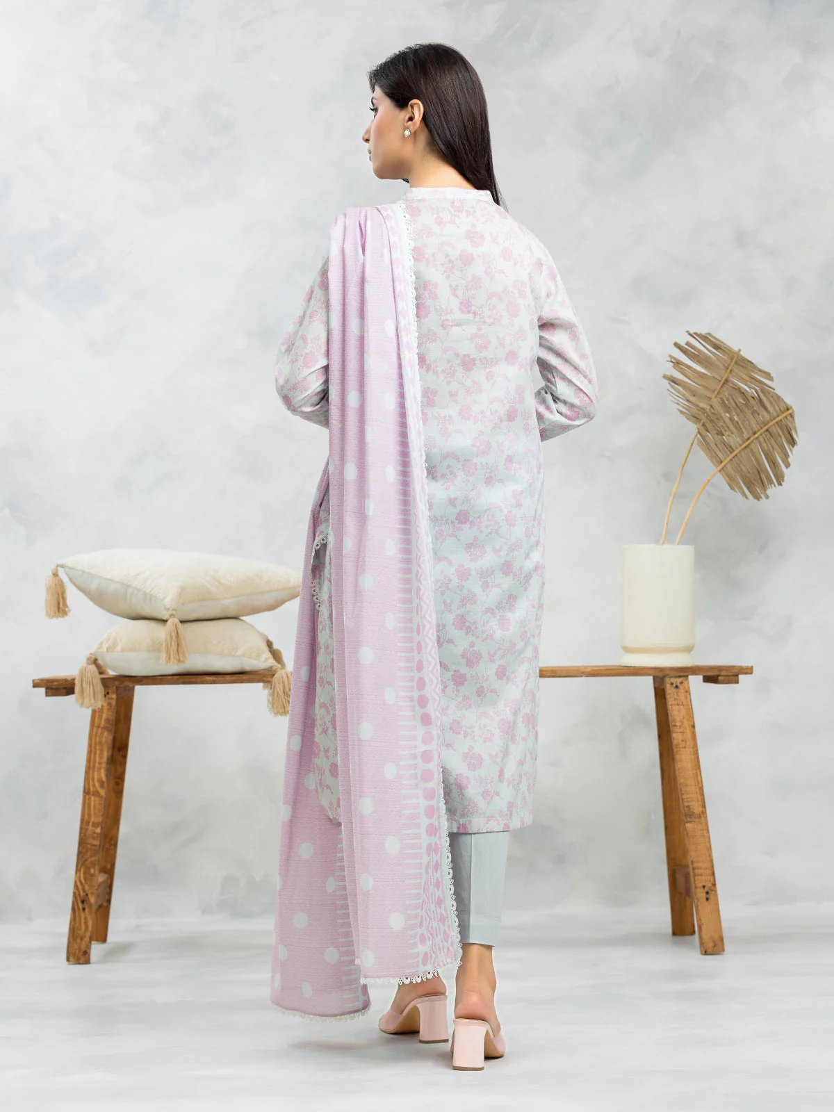 Printed Lawn Suit - EWU24A1-29055-3P - Image 3
