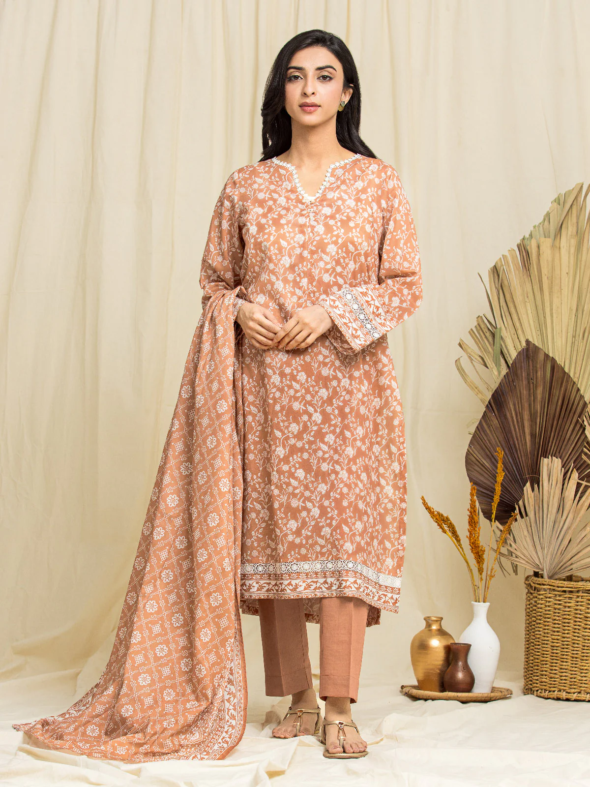 Printed Lawn Suit - EWU24A1-29074-3P