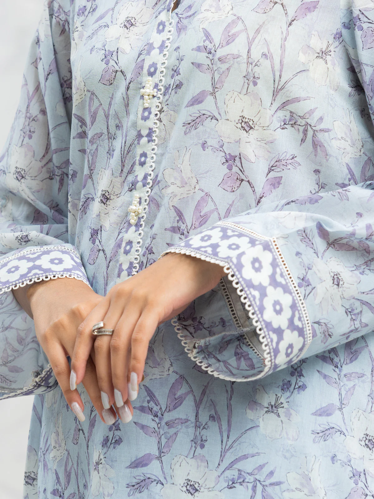 Printed Lawn Suit - EWU24A1-29078-3P - Image 3