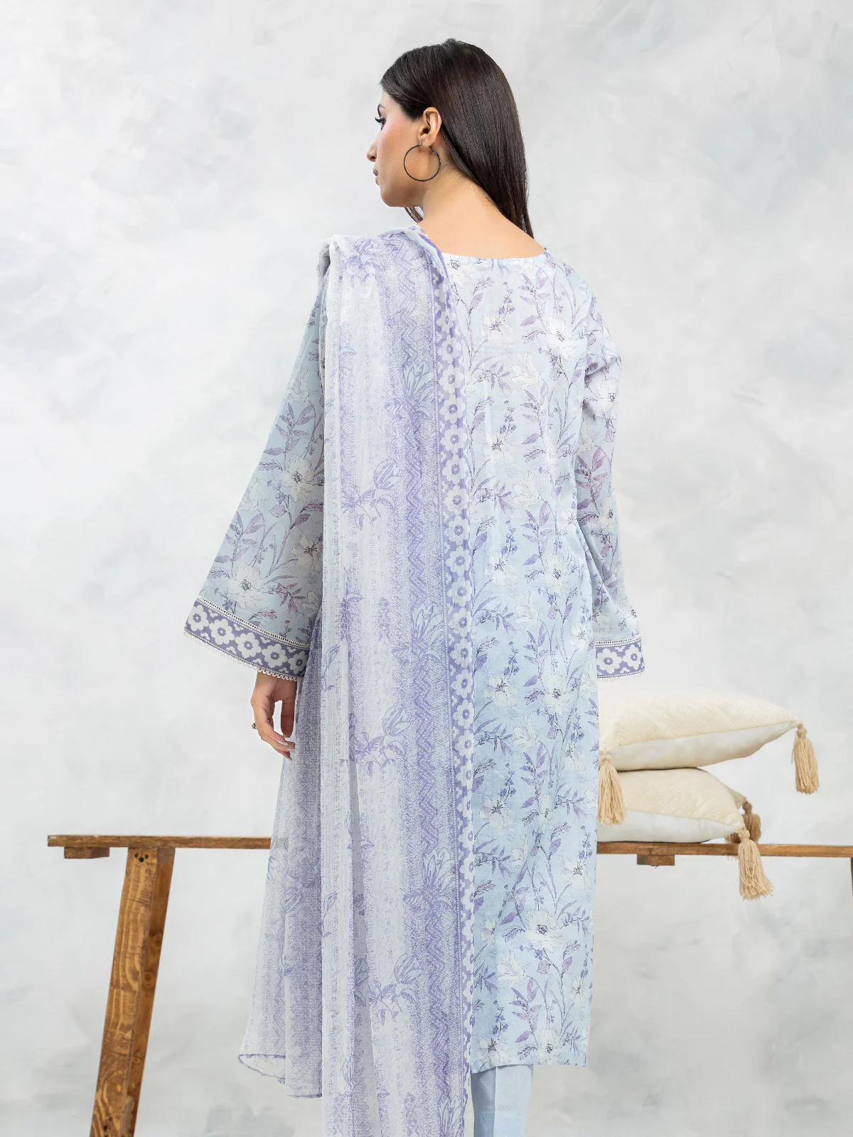 Printed Lawn Suit - EWU24A1-29078-3P - Image 4