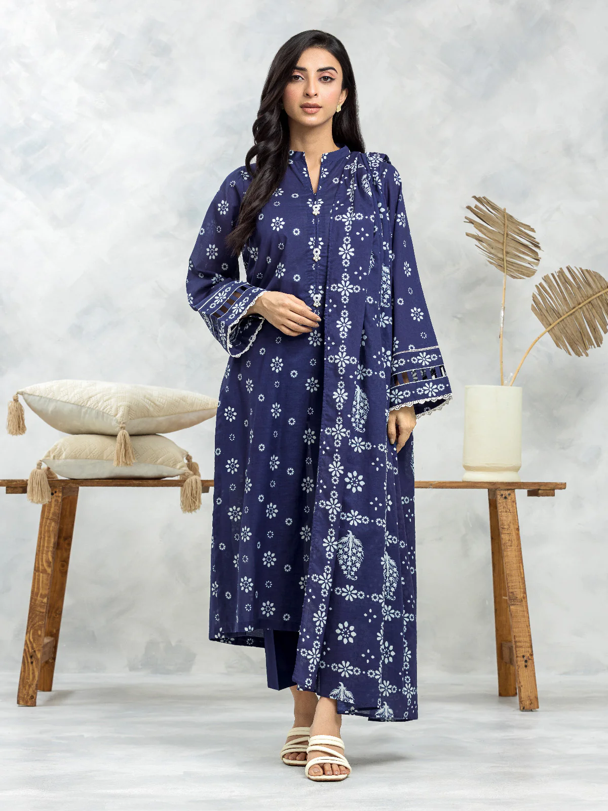 Printed Lawn Suit - EWU24A1-29079-3P