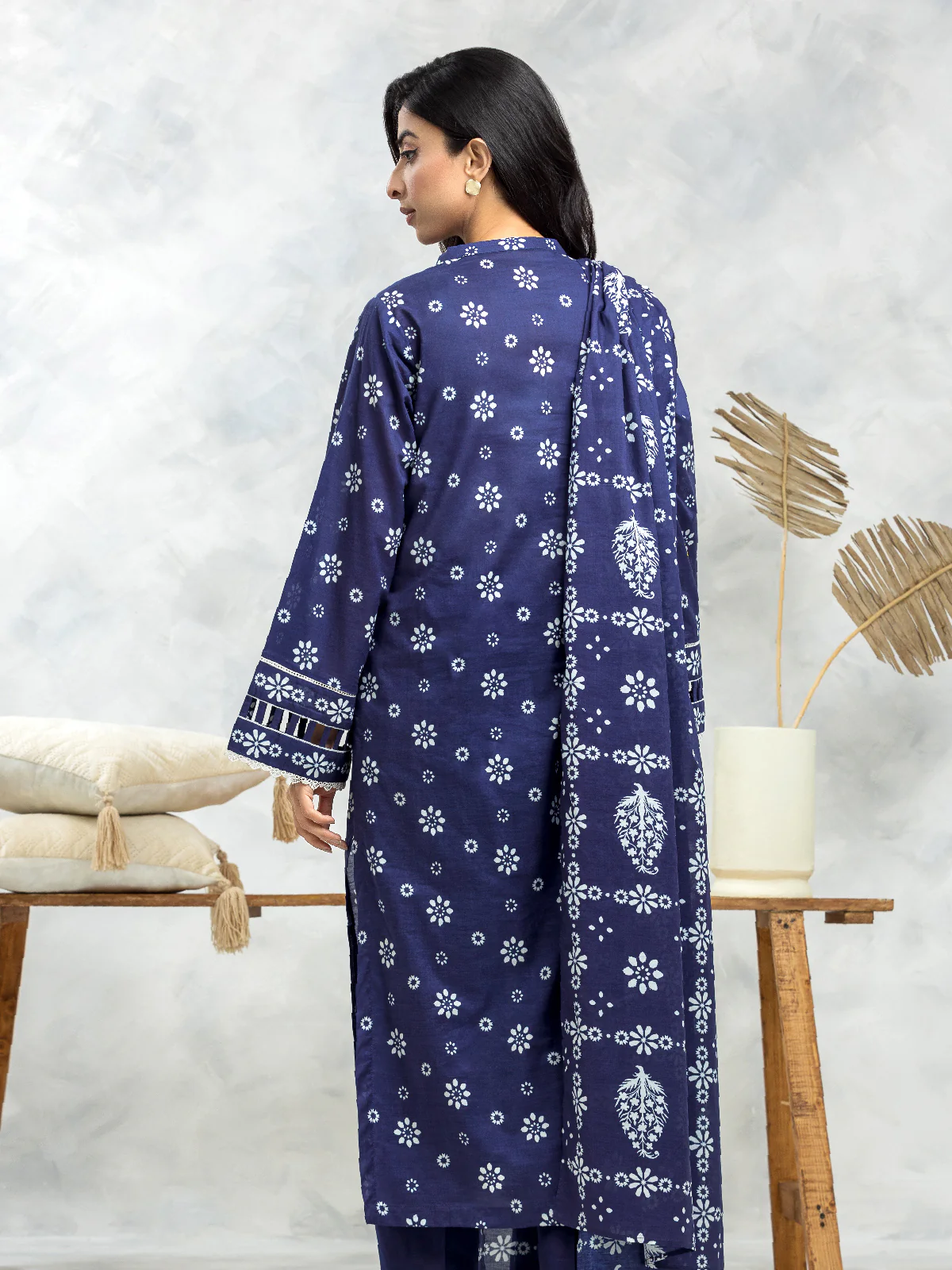 Printed Lawn Suit - EWU24A1-29079-3P - Image 4