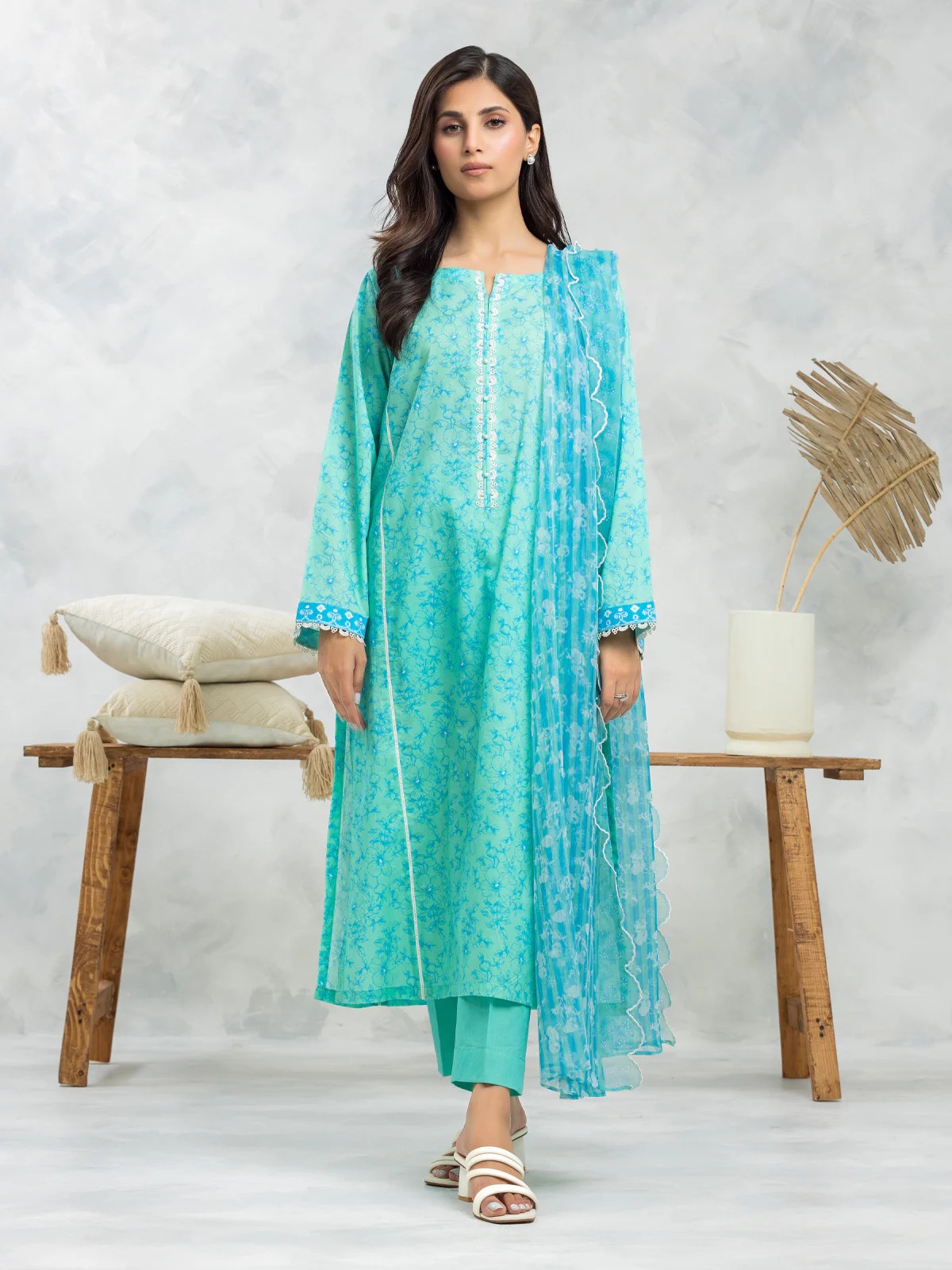Printed Lawn Suit - EWU24A1-29082-3P
