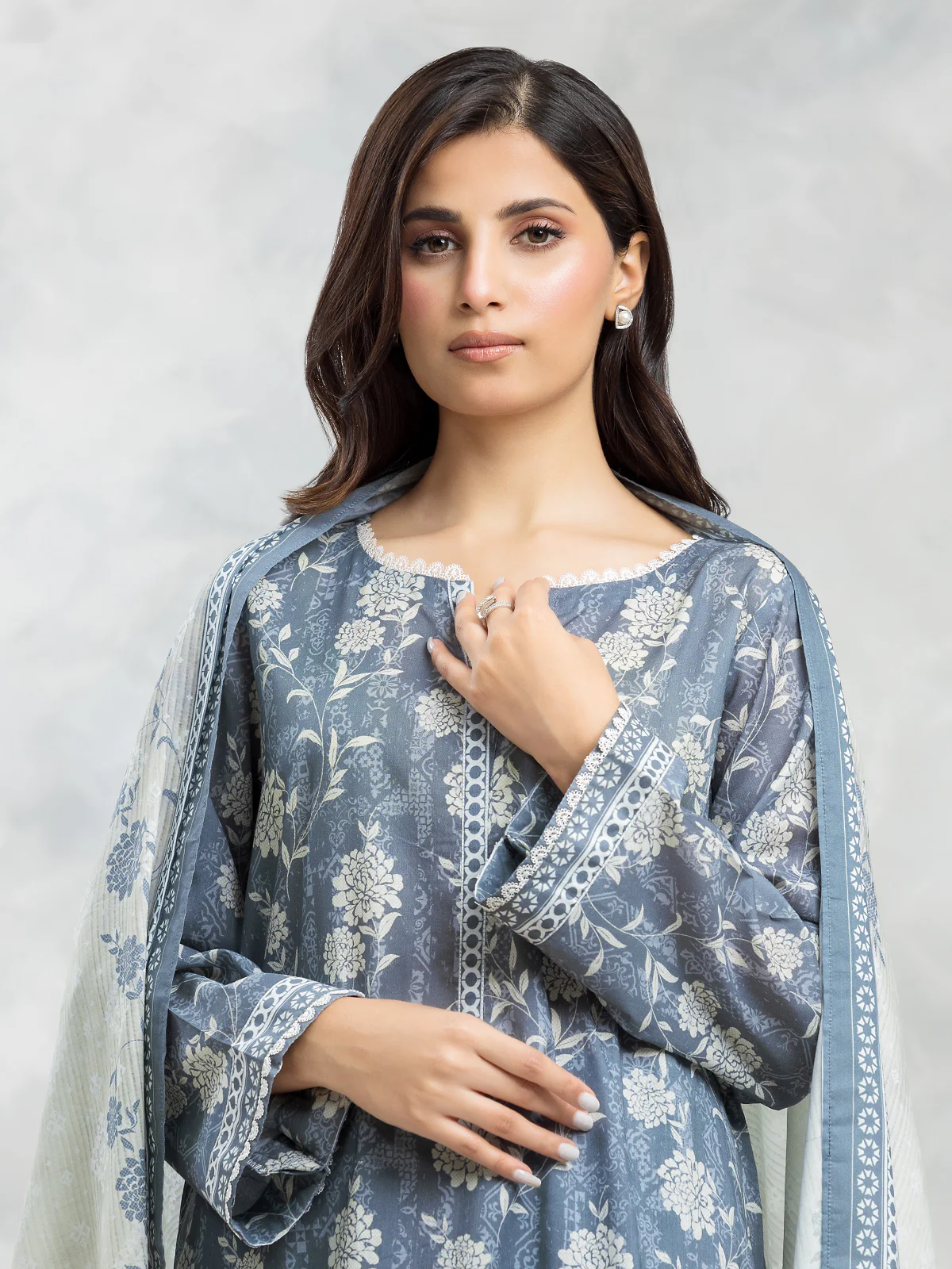 Printed Lawn Suit - EWU24A1-29093-3P - Image 2