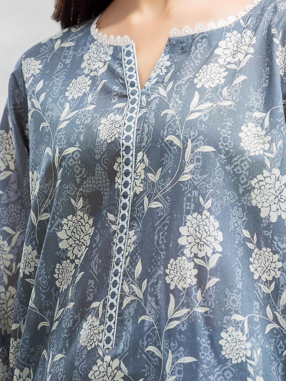 Printed Lawn Suit - EWU24A1-29093-3P - Image 3