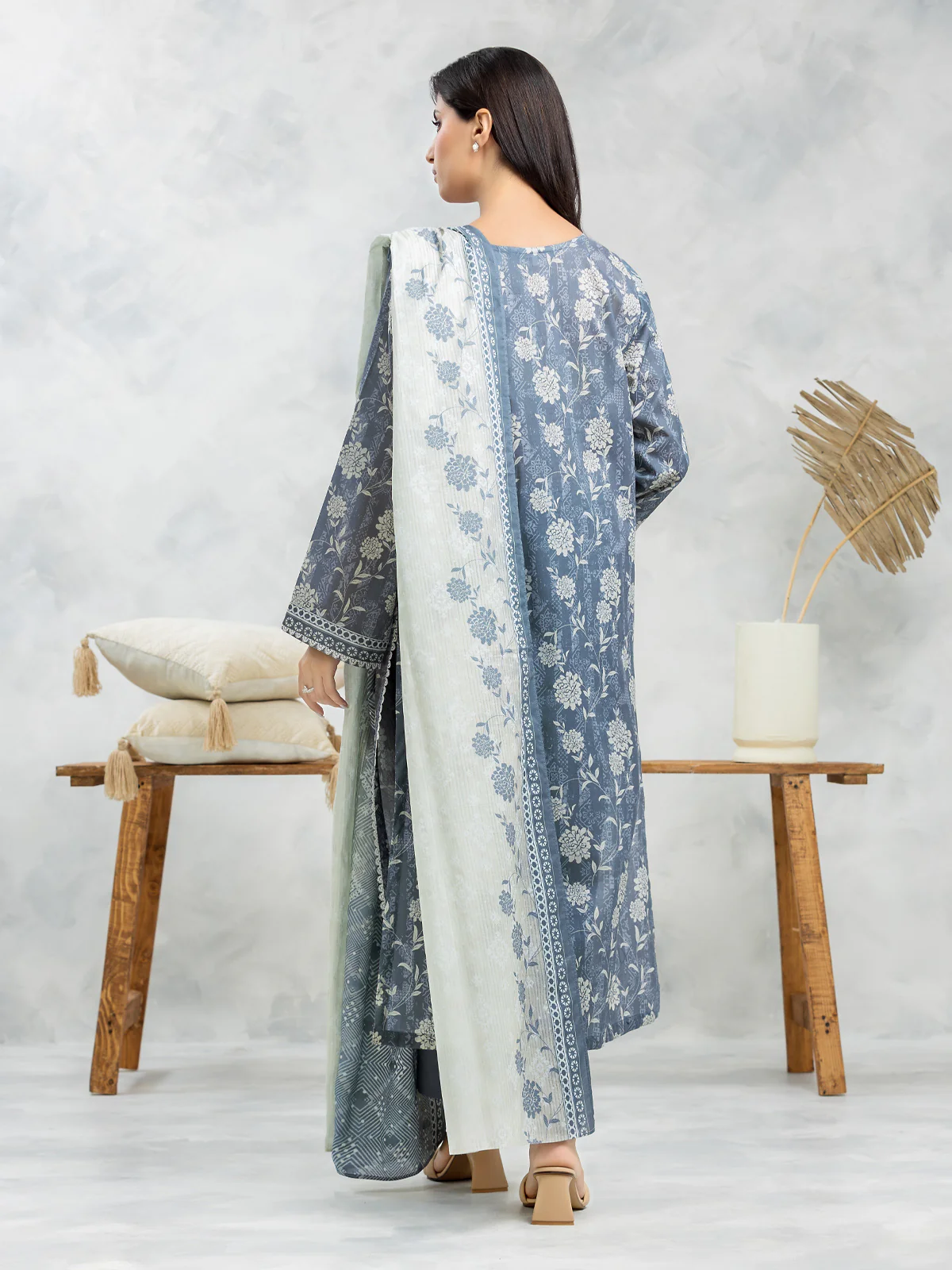 Printed Lawn Suit - EWU24A1-29093-3P - Image 6