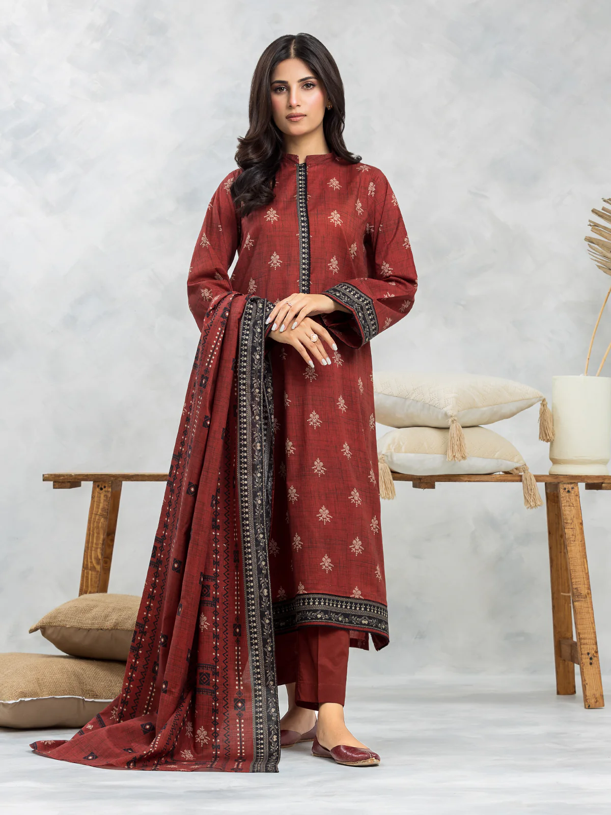 Printed Lawn Suit - EWU24A1-29095-3P