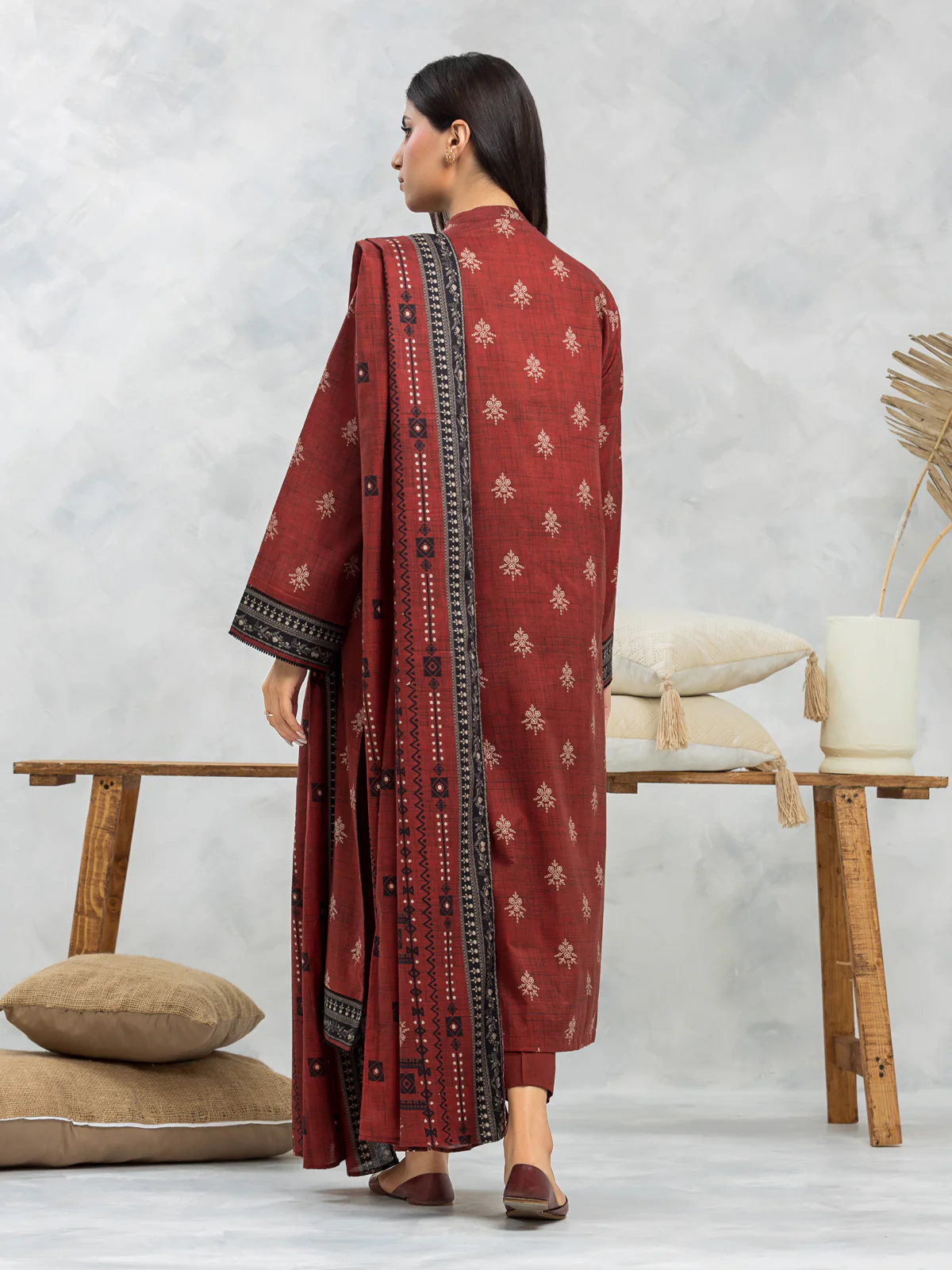 Printed Lawn Suit - EWU24A1-29095-3P - Image 2