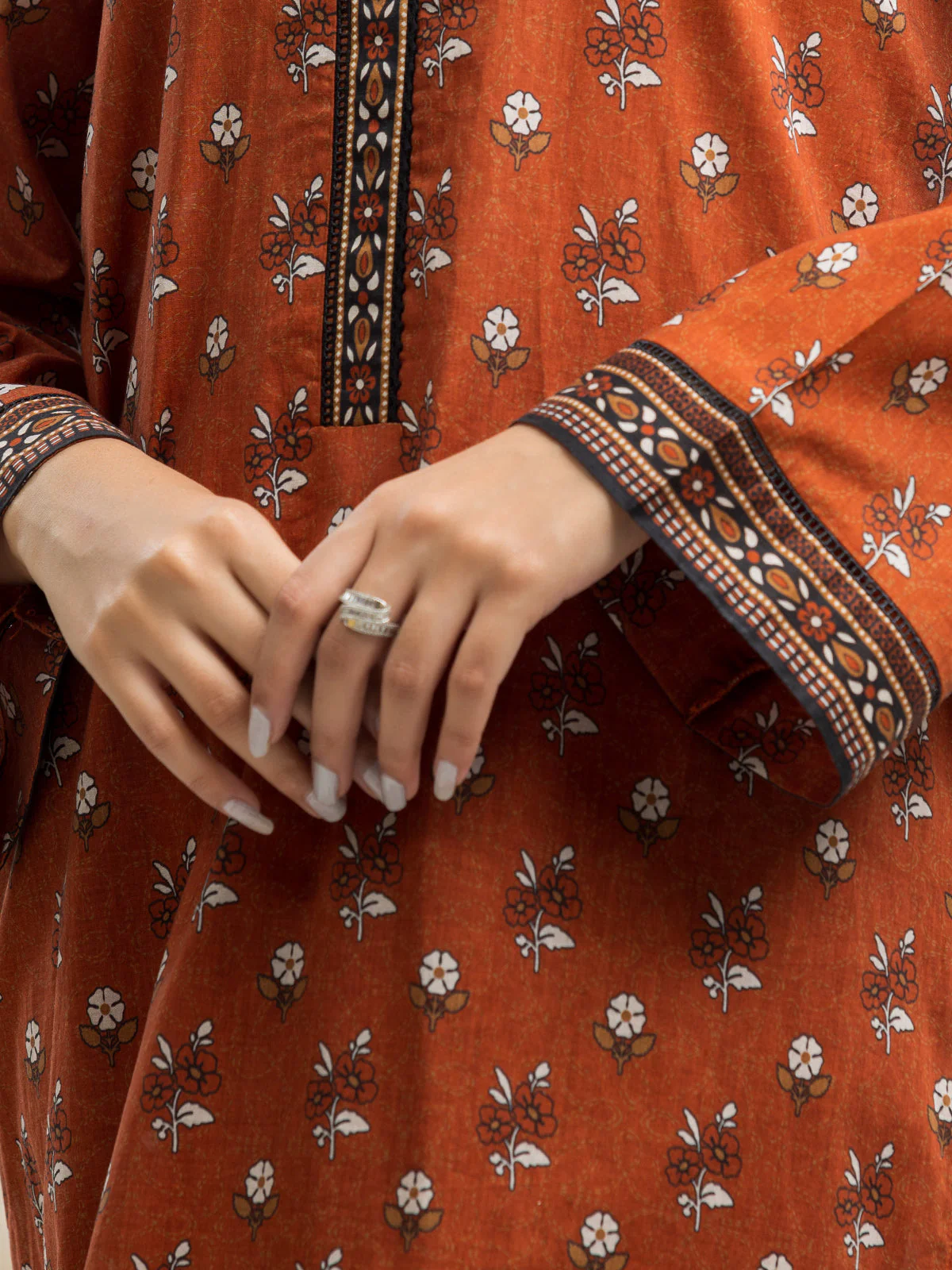 Printed Lawn Suit - EWU24A1-29096-3P - Image 2