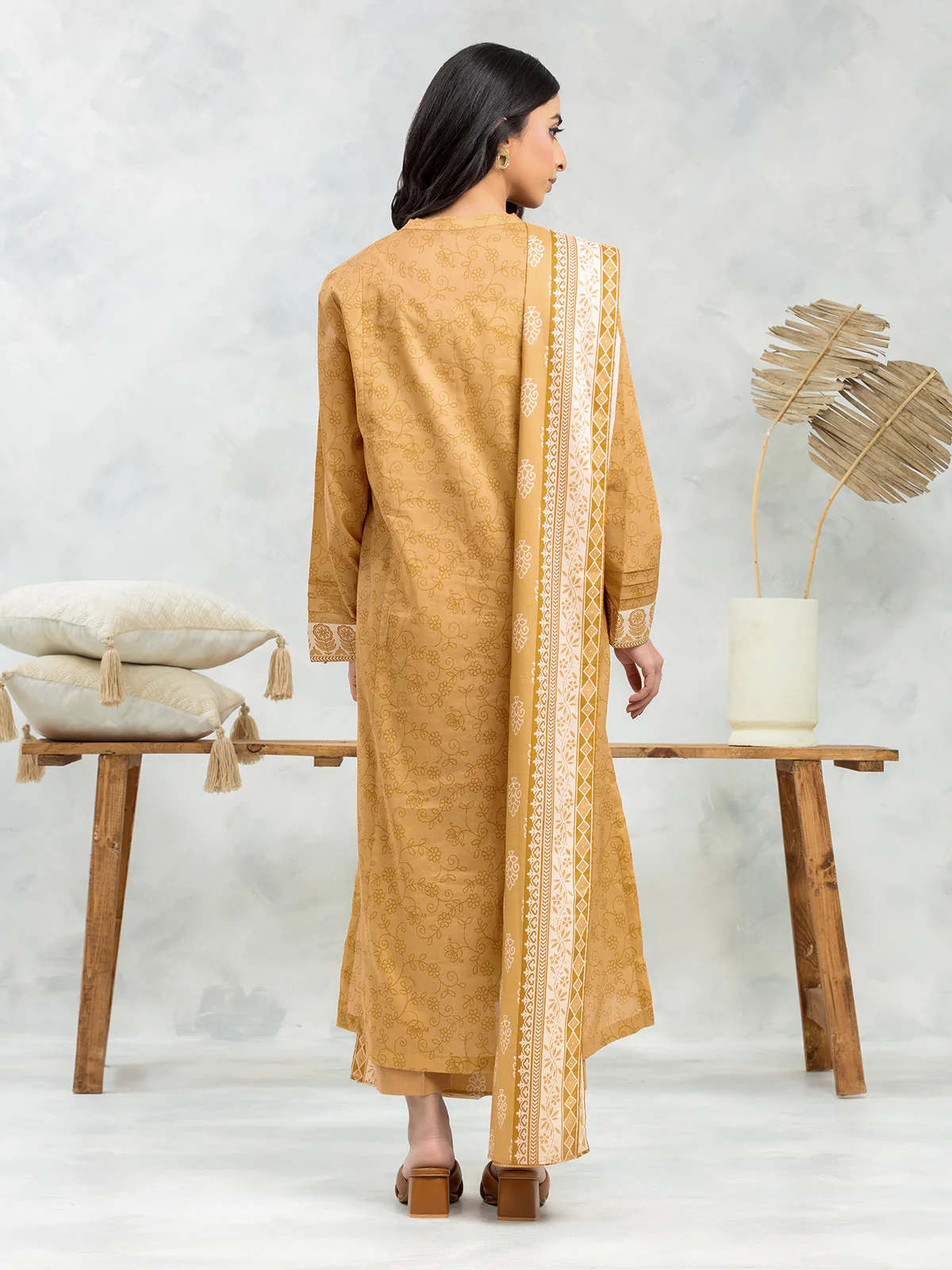 Printed Lawn Suit - EWU24A1-29103-3P - Image 3