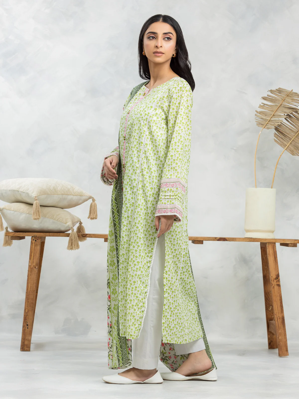 Printed Lawn Suit - EWU24A1-29104-3P - Image 4