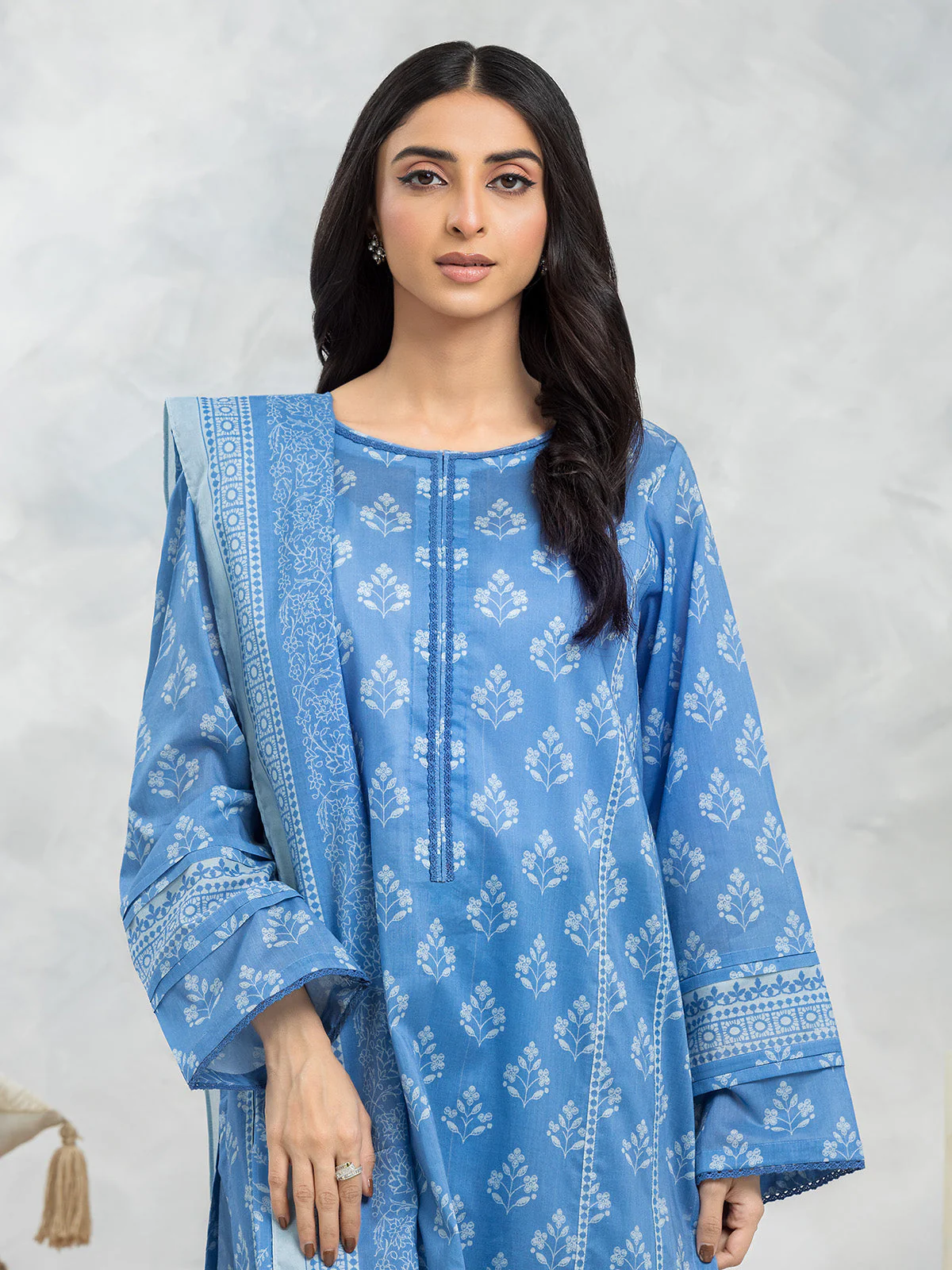 Printed Lawn Suit - EWU24A1-29117-3P - Image 4