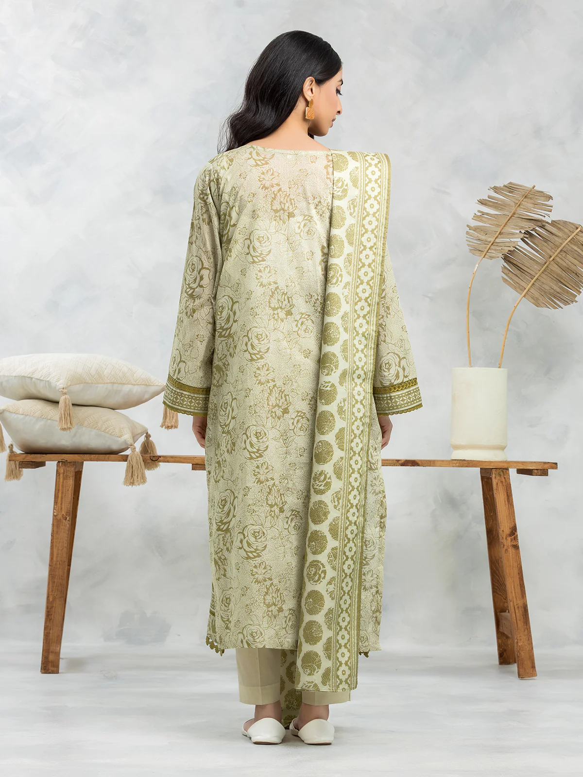Printed Lawn Suit - EWU24A1-29129-3P - Image 3