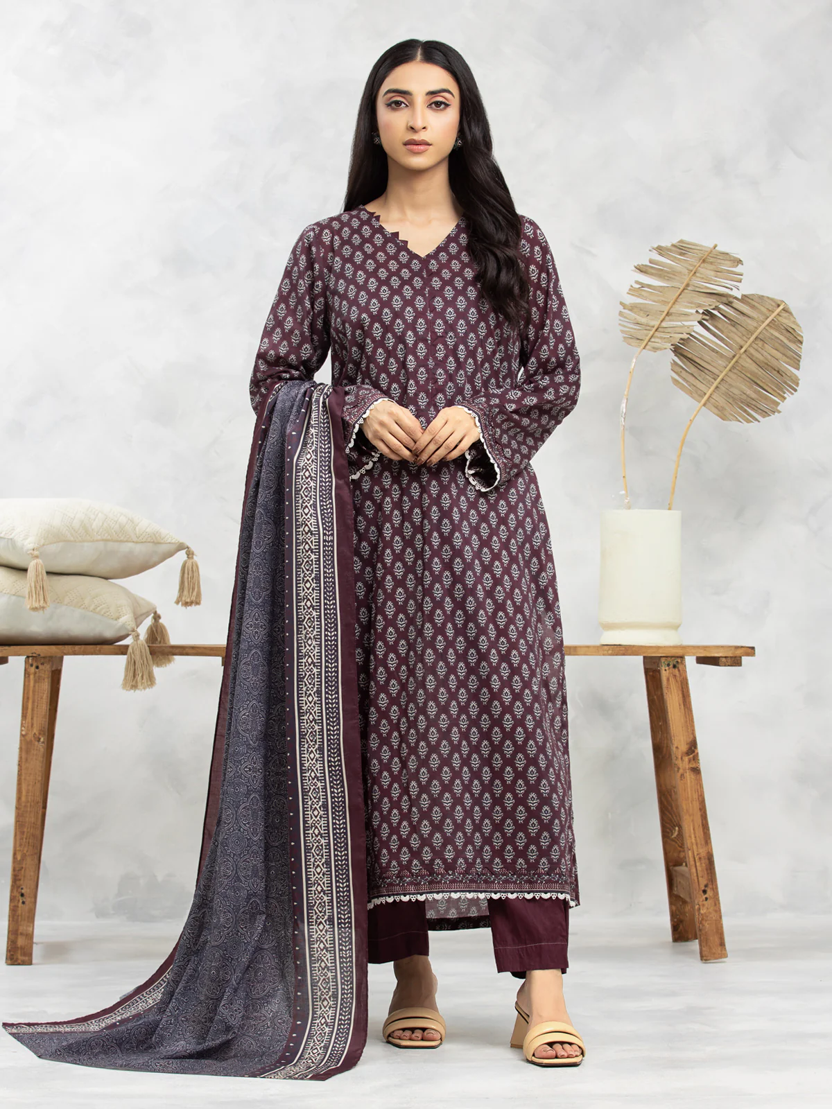 Printed Lawn Suit - EWU24A1-29174-3P