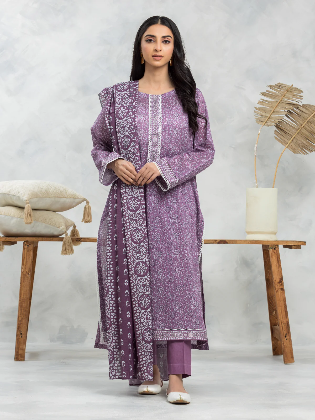 Printed Lawn Suit - EWU24A1-29176-3P