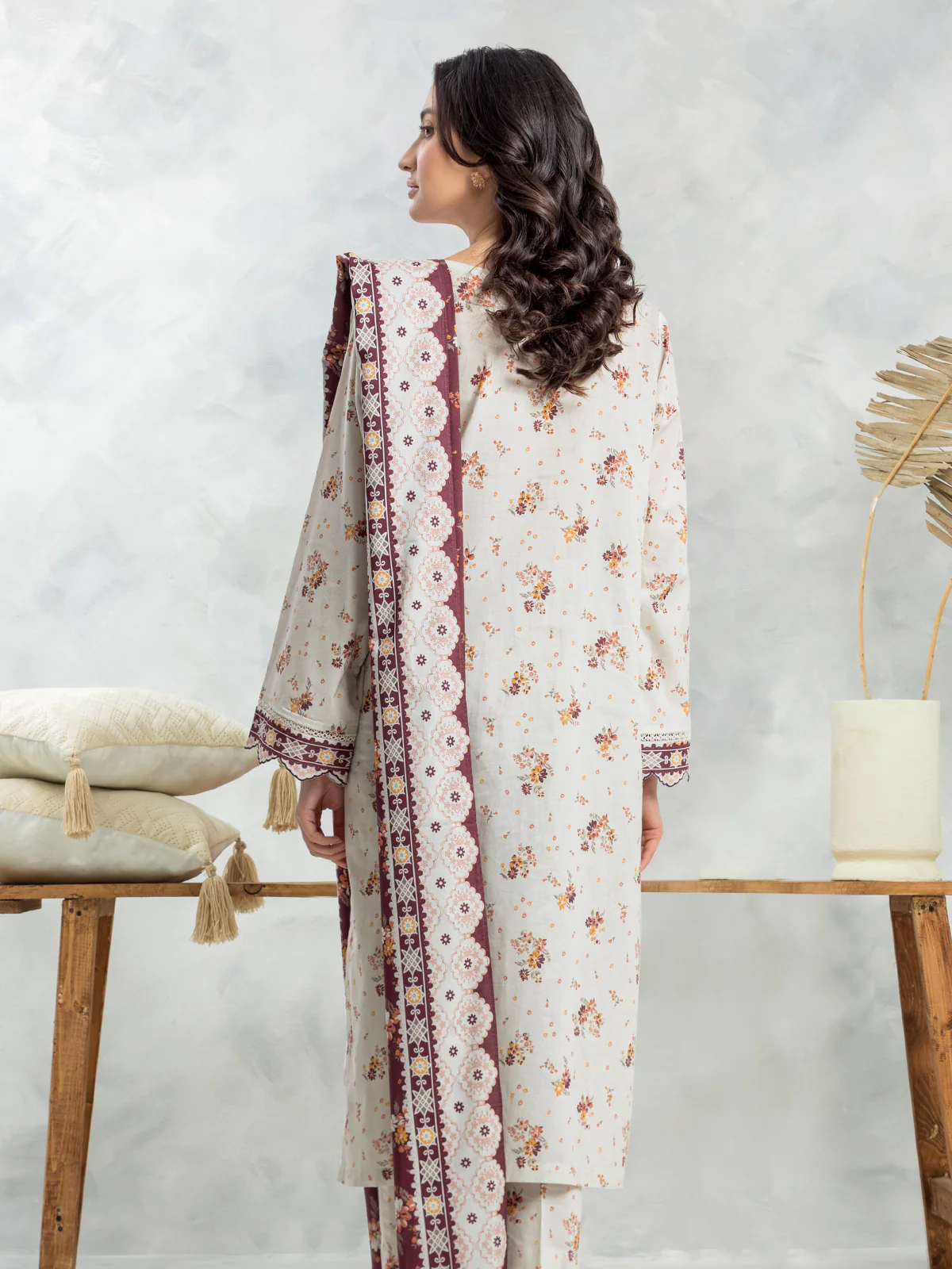 Printed Lawn Suit - EWU24A1-29178-3P - Image 2