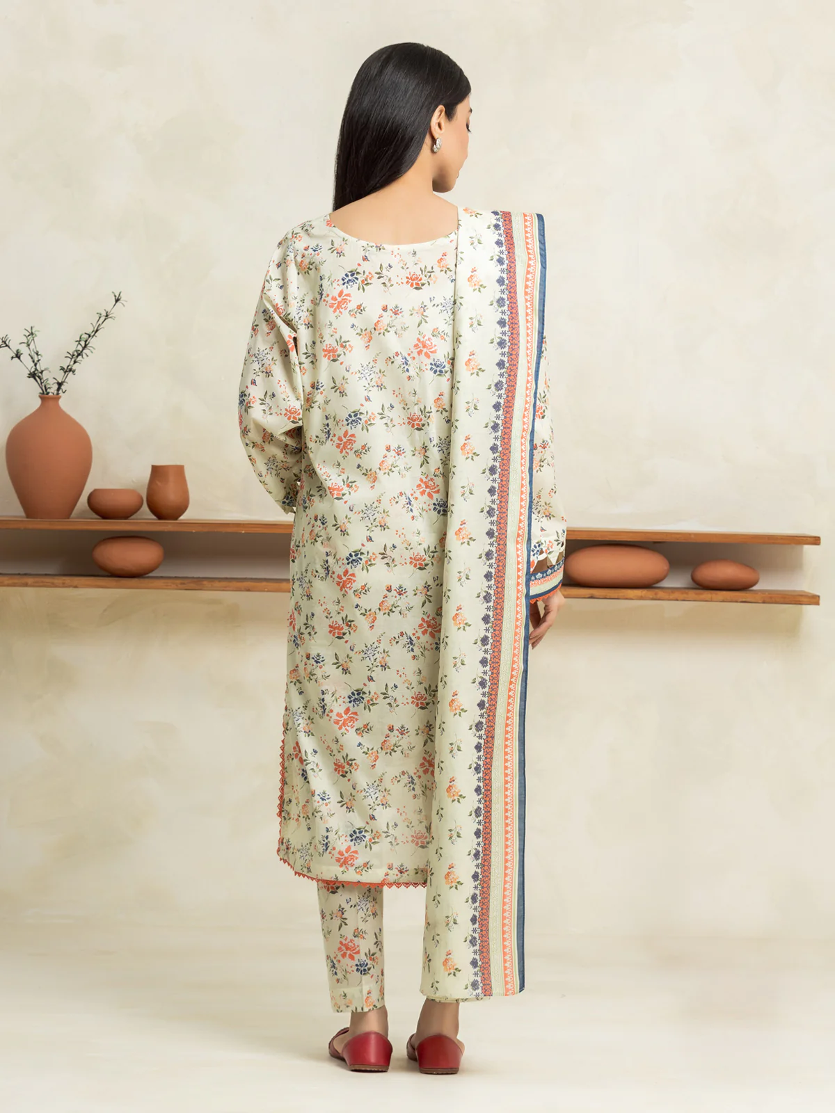 Printed Lawn Suit - EWU24A1-29243-3P - Image 2