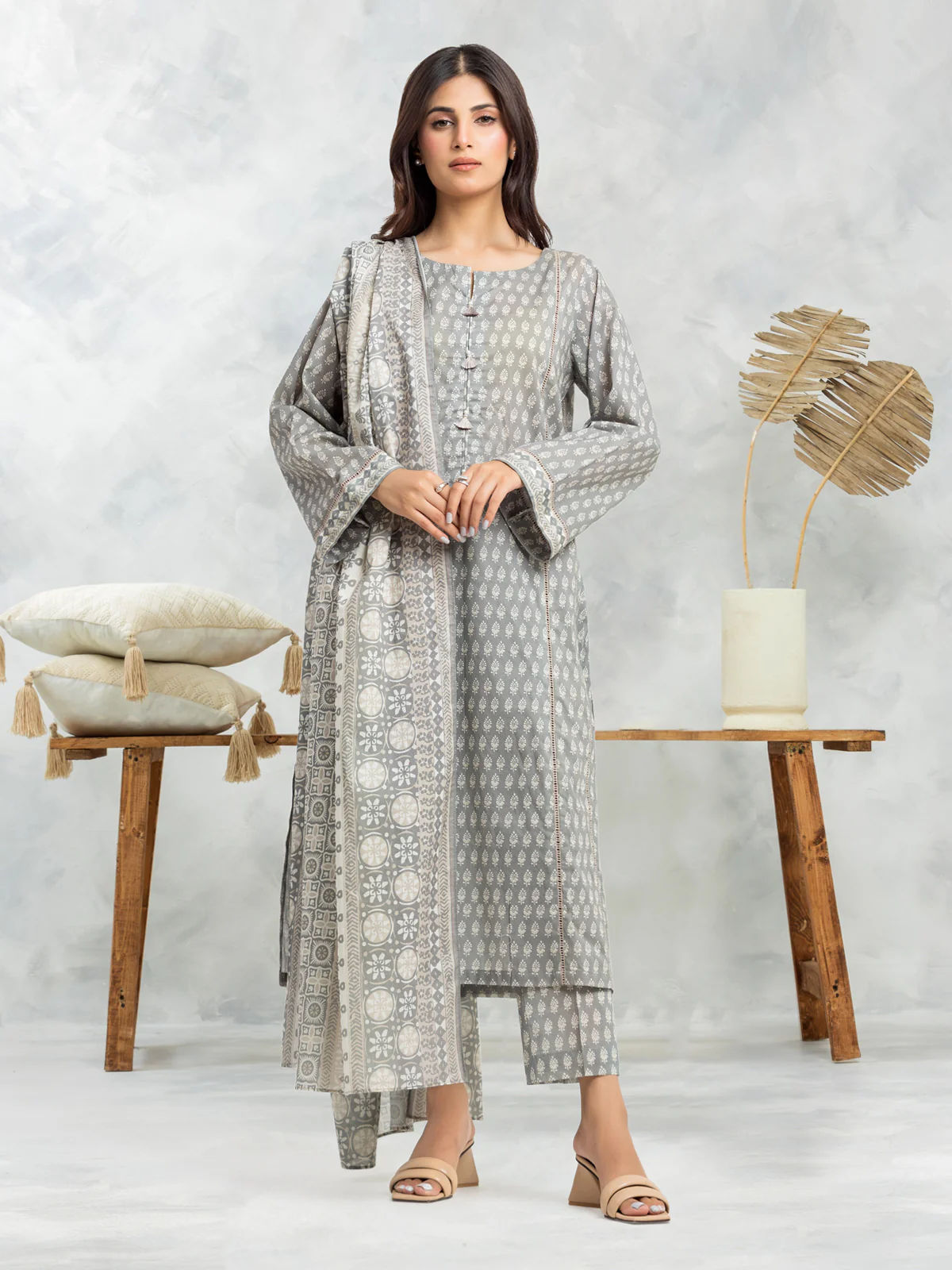 Printed Lawn Suit - EWU24A1-29381-3P