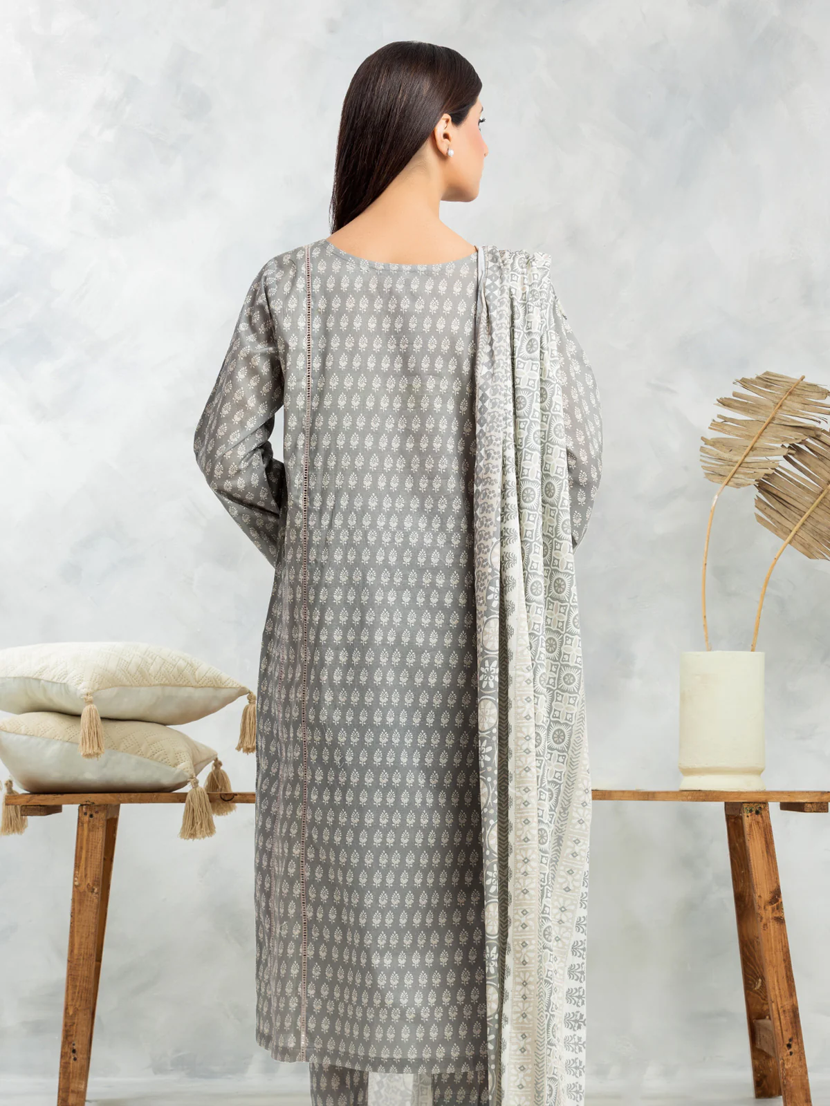 Printed Lawn Suit - EWU24A1-29381-3P - Image 4