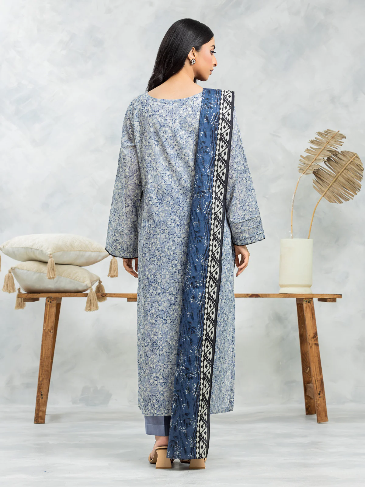 Printed Lawn Suit - EWU24A1-29478-3P - Image 2