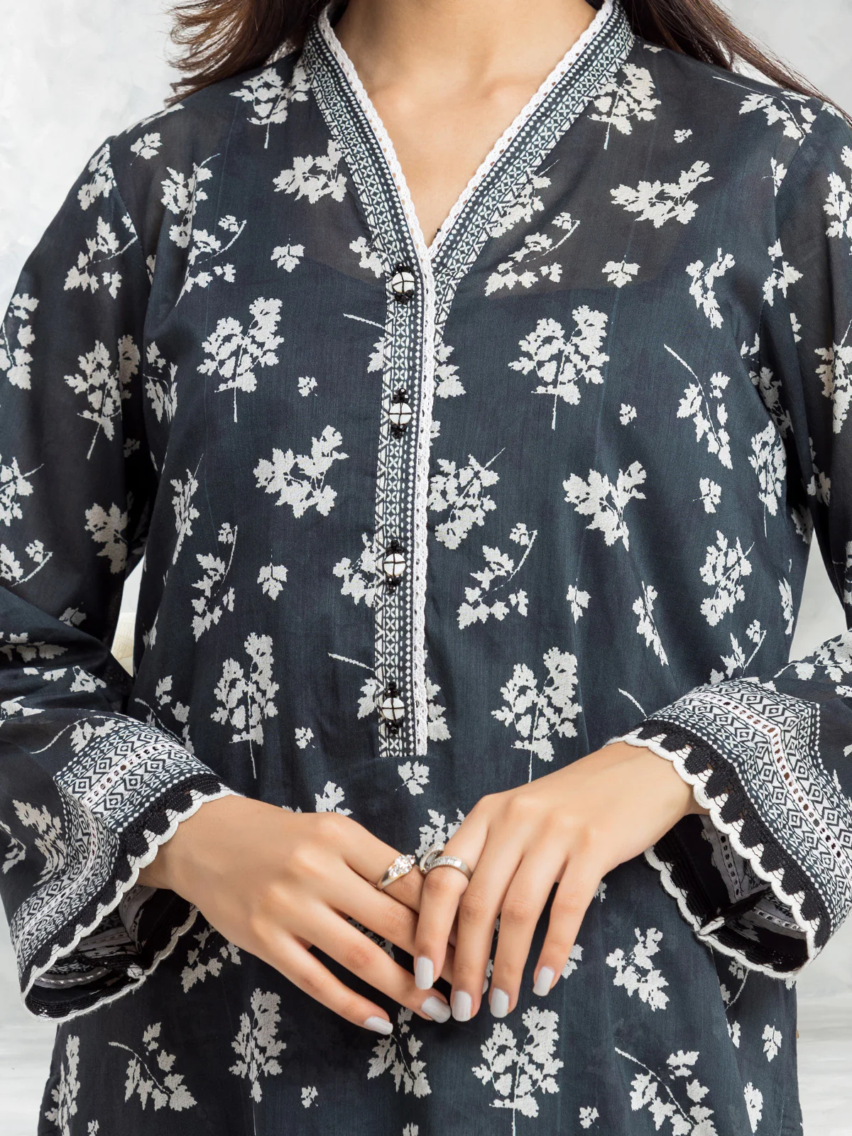 Printed Lawn Suit - EWU24A1-29484-3P - Image 4