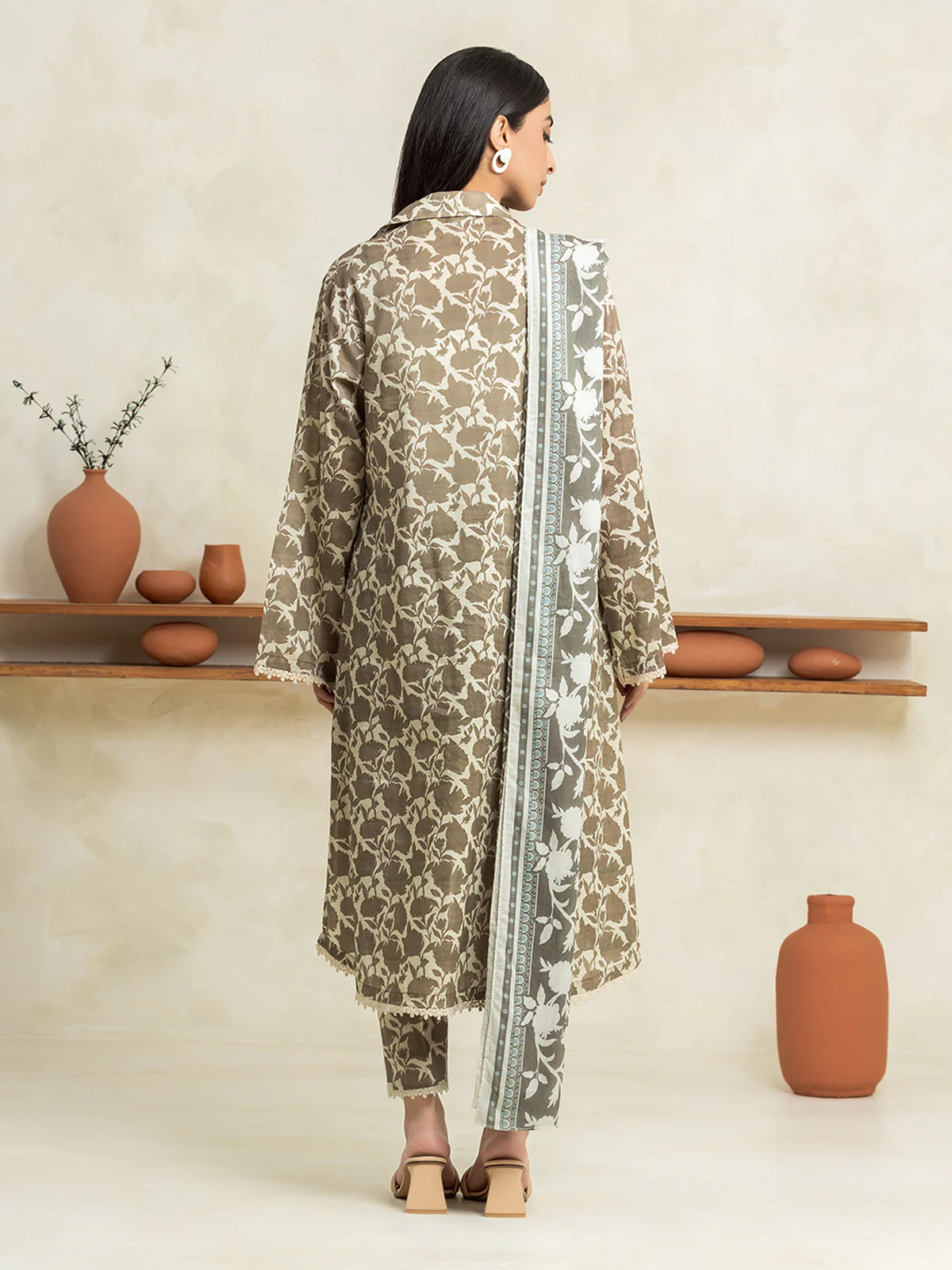 Printed Cambric Suit - EWU24A2-29026-3P - Image 5