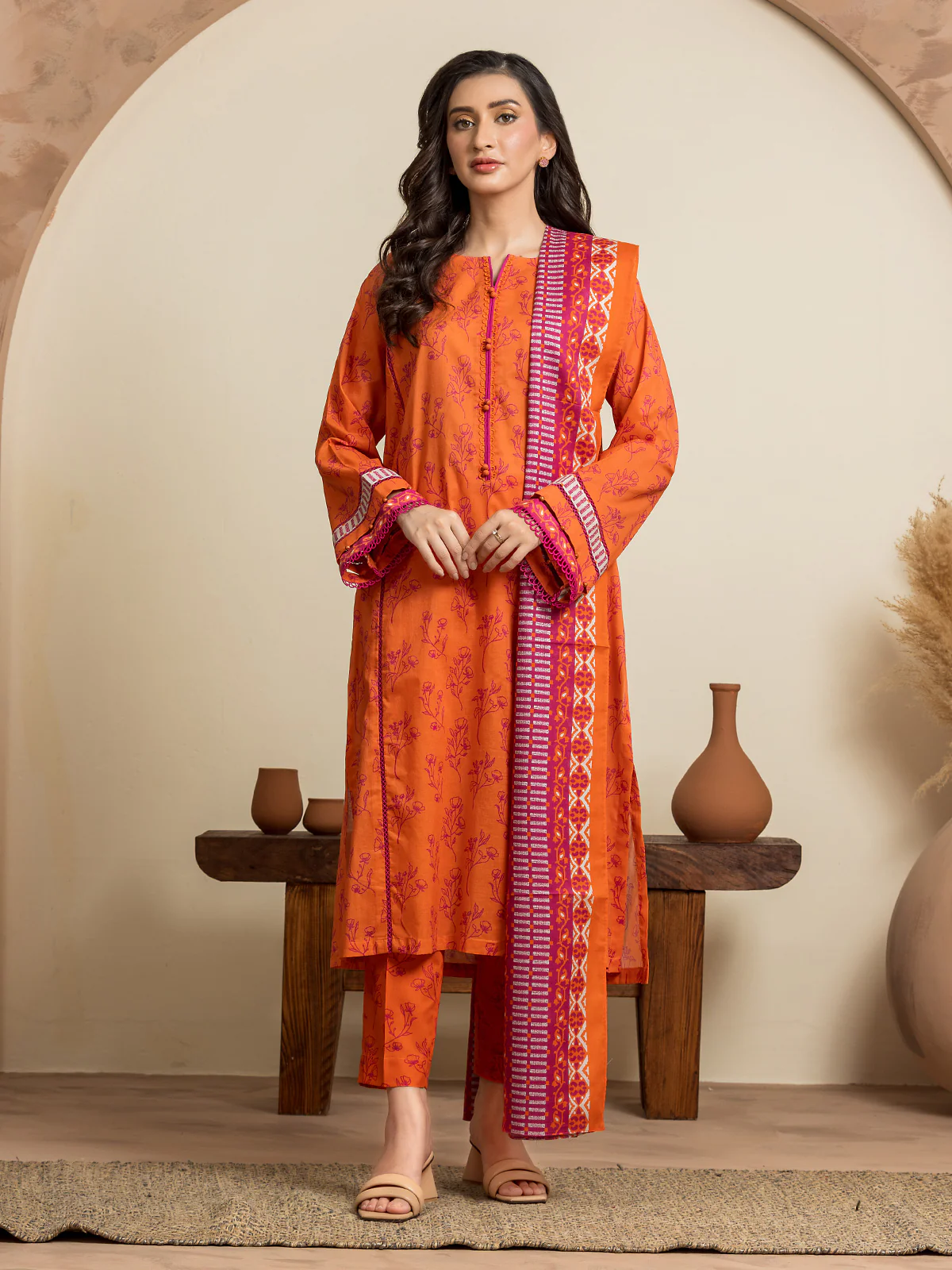 Printed Cambric Suit - EWU24A2-29237-3P