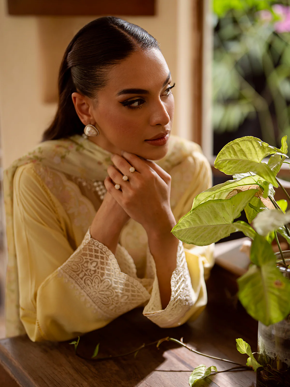 Embroidered Cambric Suit - EWU24V2-30055-3P - Image 6