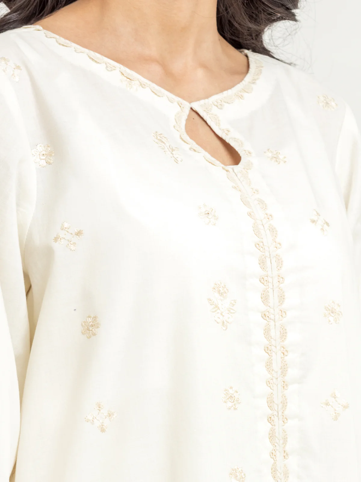 Embroidered Cambric Suit - EWU24V2-30106-3P - Image 2