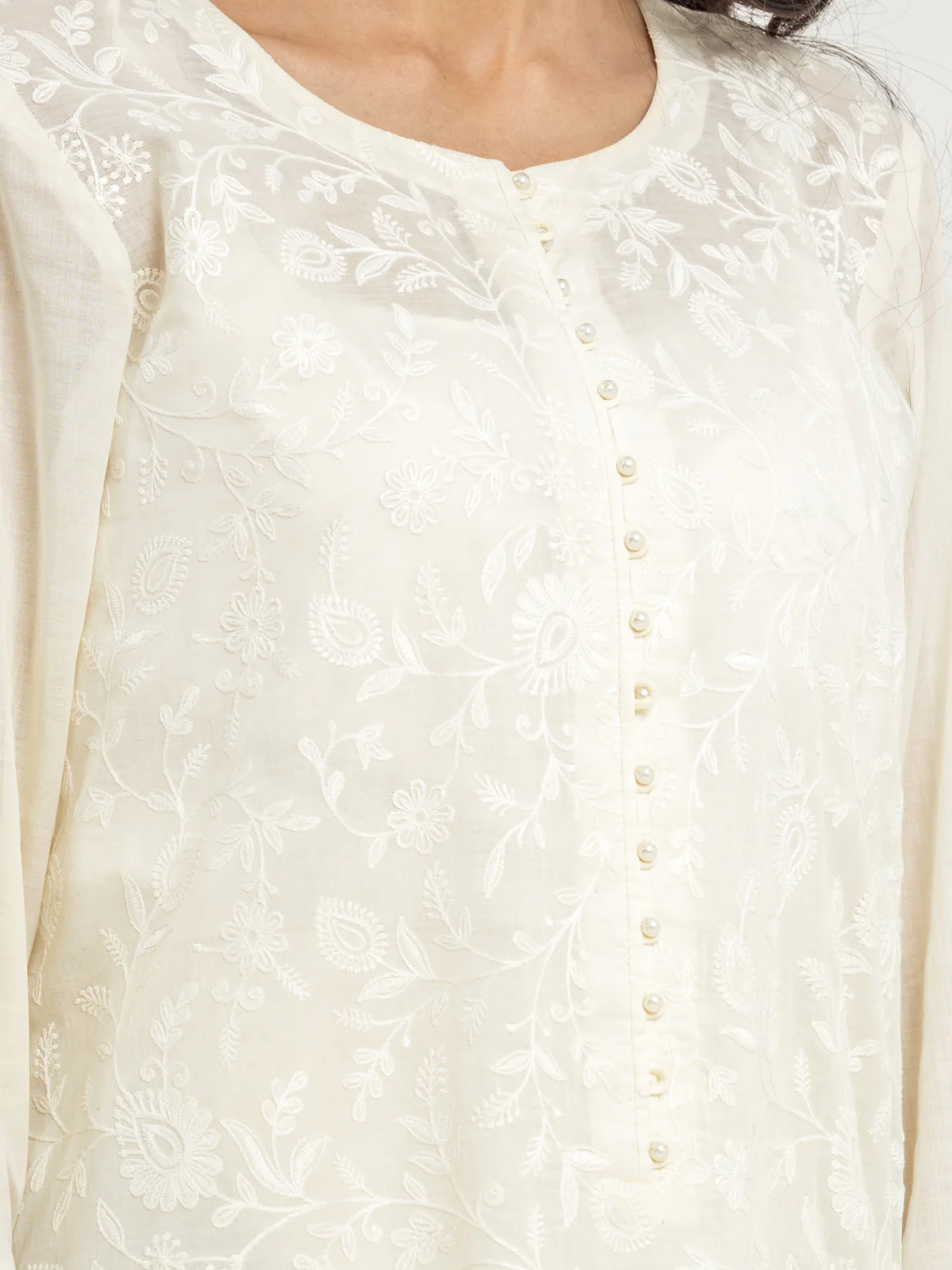 Embroidered Cambric Suit - EWU24V2-30148-3P - Image 2