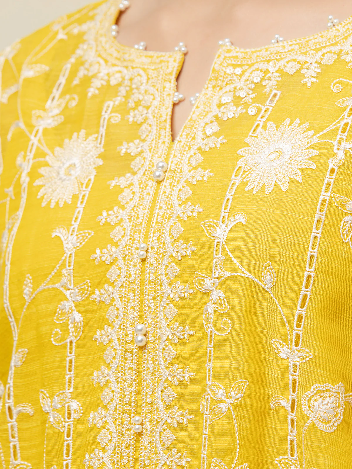 Embroidered Chanderi Suit - EWU24V6-26658-3P - Image 4