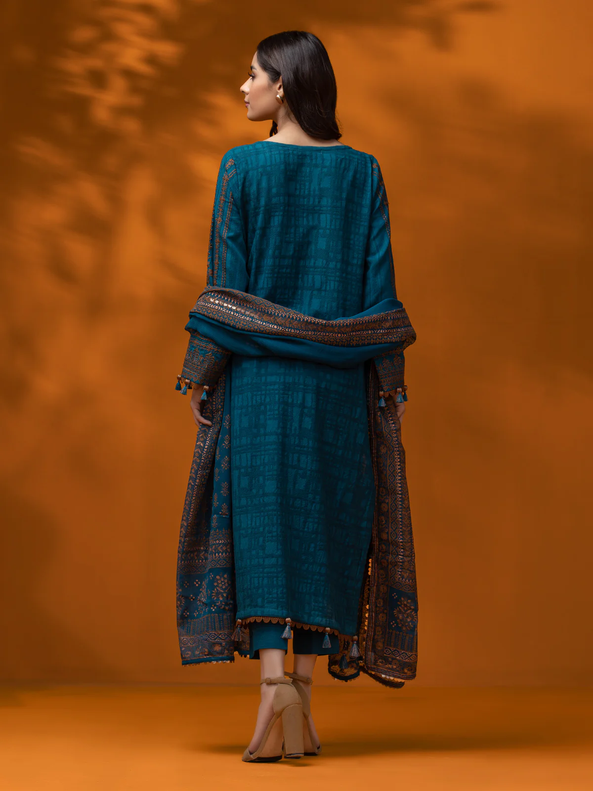 Embroidered Dobby Suit - EWU24V7-26631-3P - Image 7
