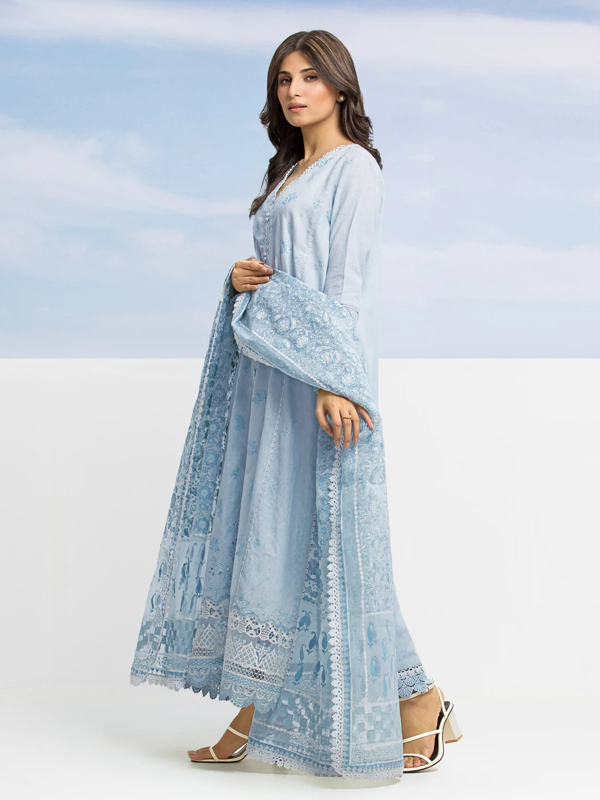 Embroidered Dobby Suit - EWU24V7-28639-3P - Image 2