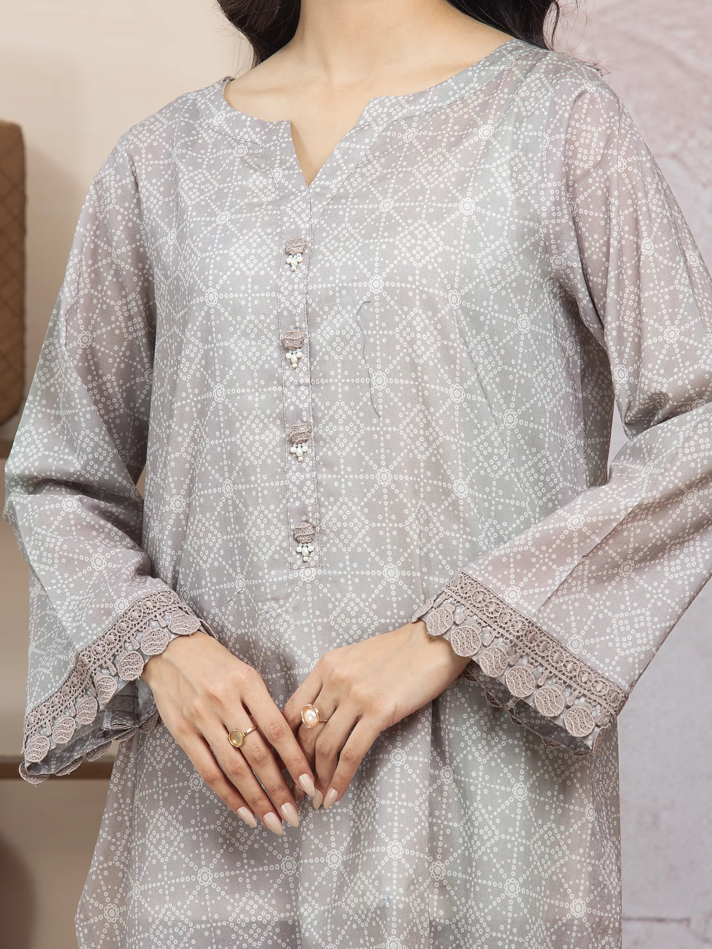 Printed Lawn Shirt Dupatta - EWU5A1-35219SD - Image 3