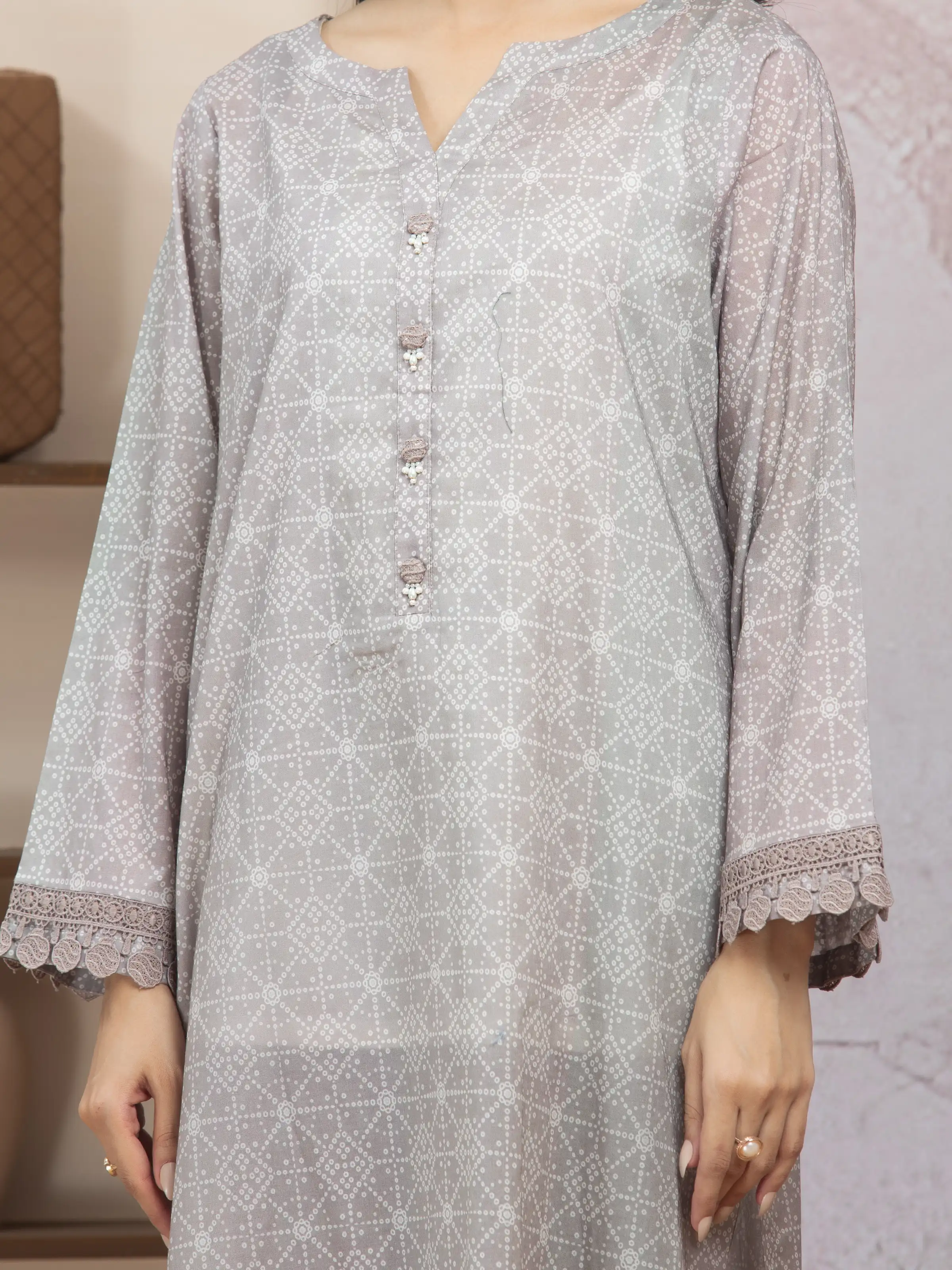 Printed Lawn Shirt Dupatta - EWU5A1-35219SD - Image 4