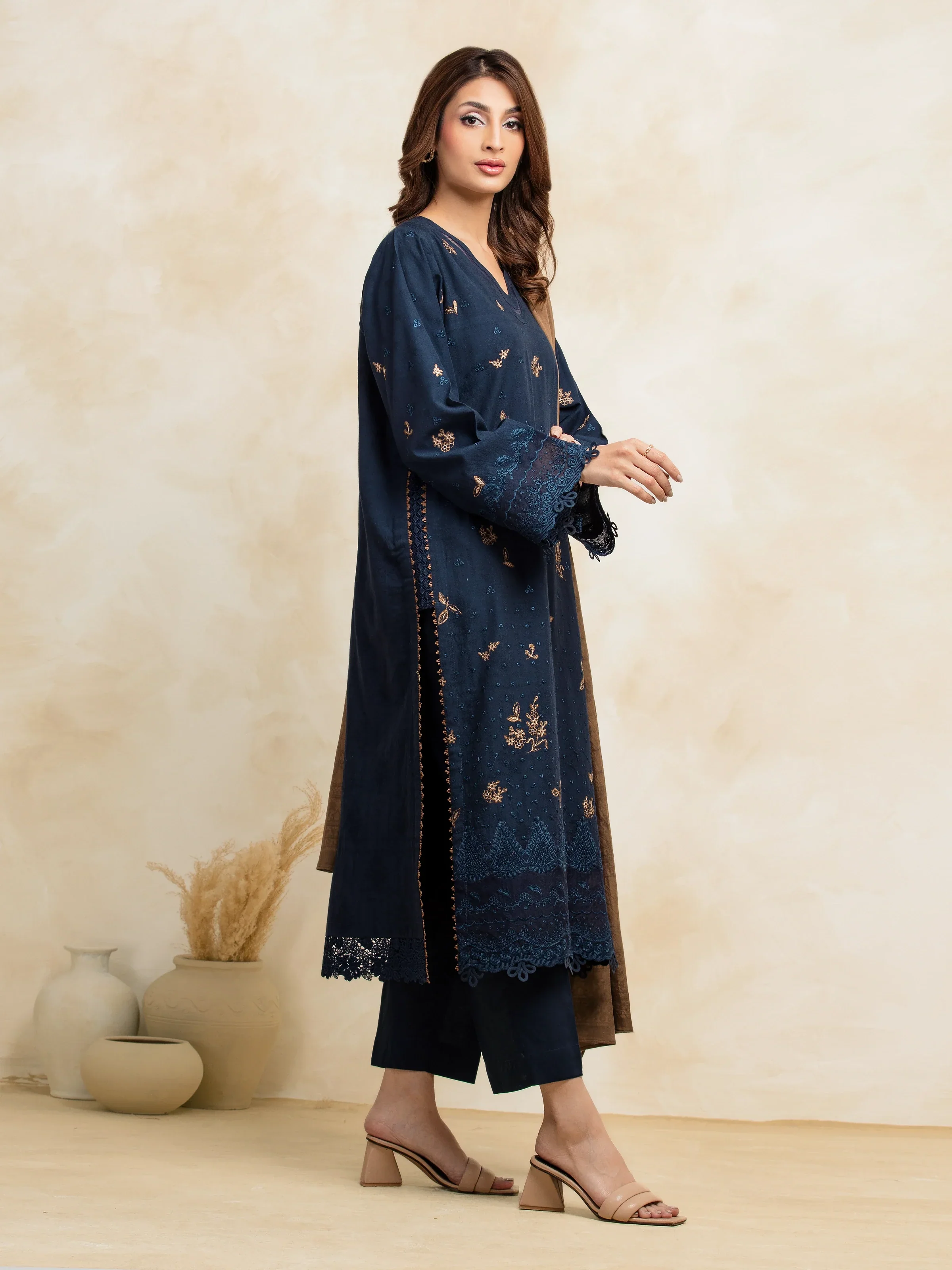 Embroidered Jacquard Shirt - EWU5V3-31151S - Image 3