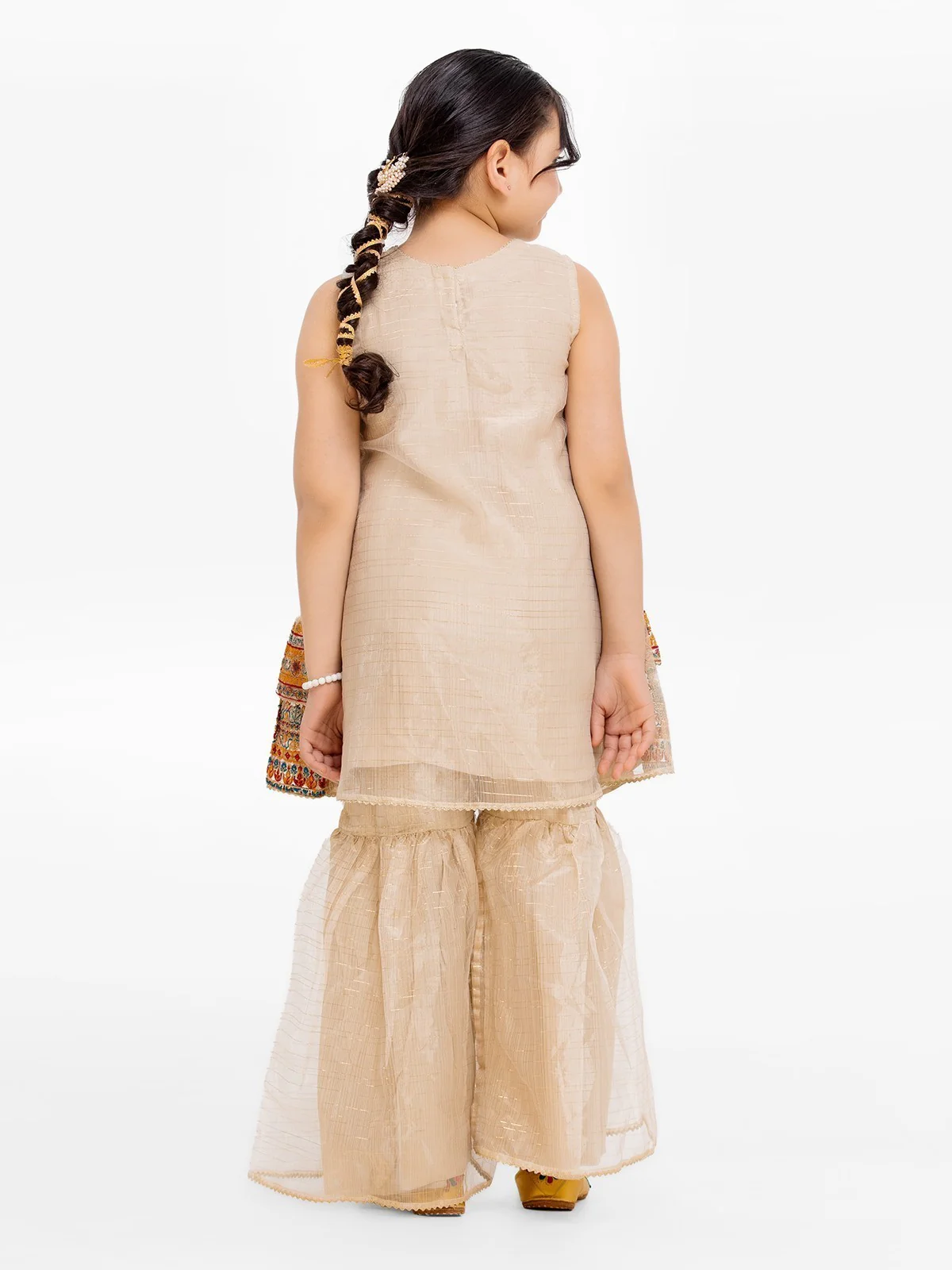 Embroidered Gharara Suit - EGTP23-22218 - Image 6