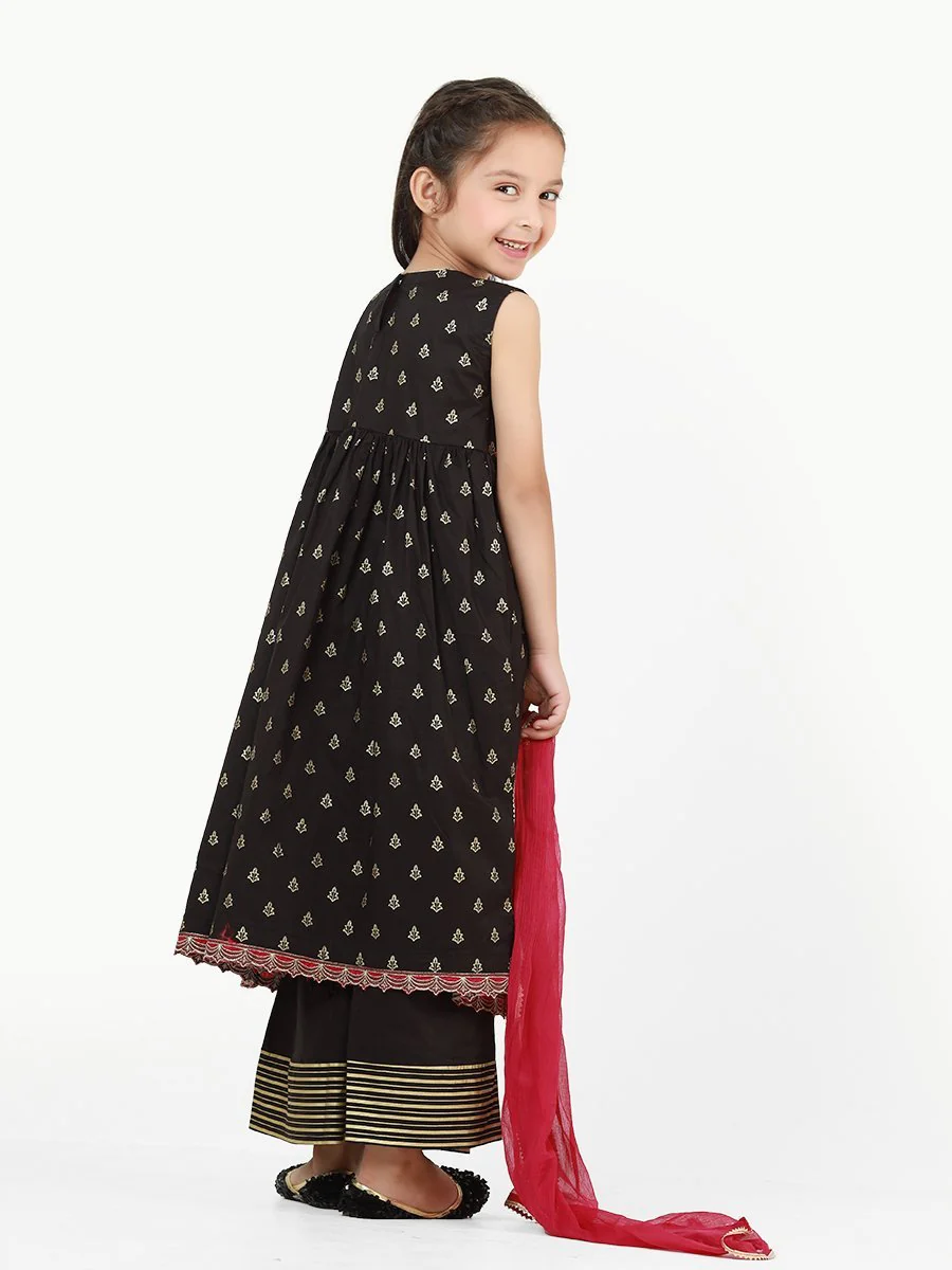 Embroidered Cambric Suit - EGTP22-22171 - Image 5