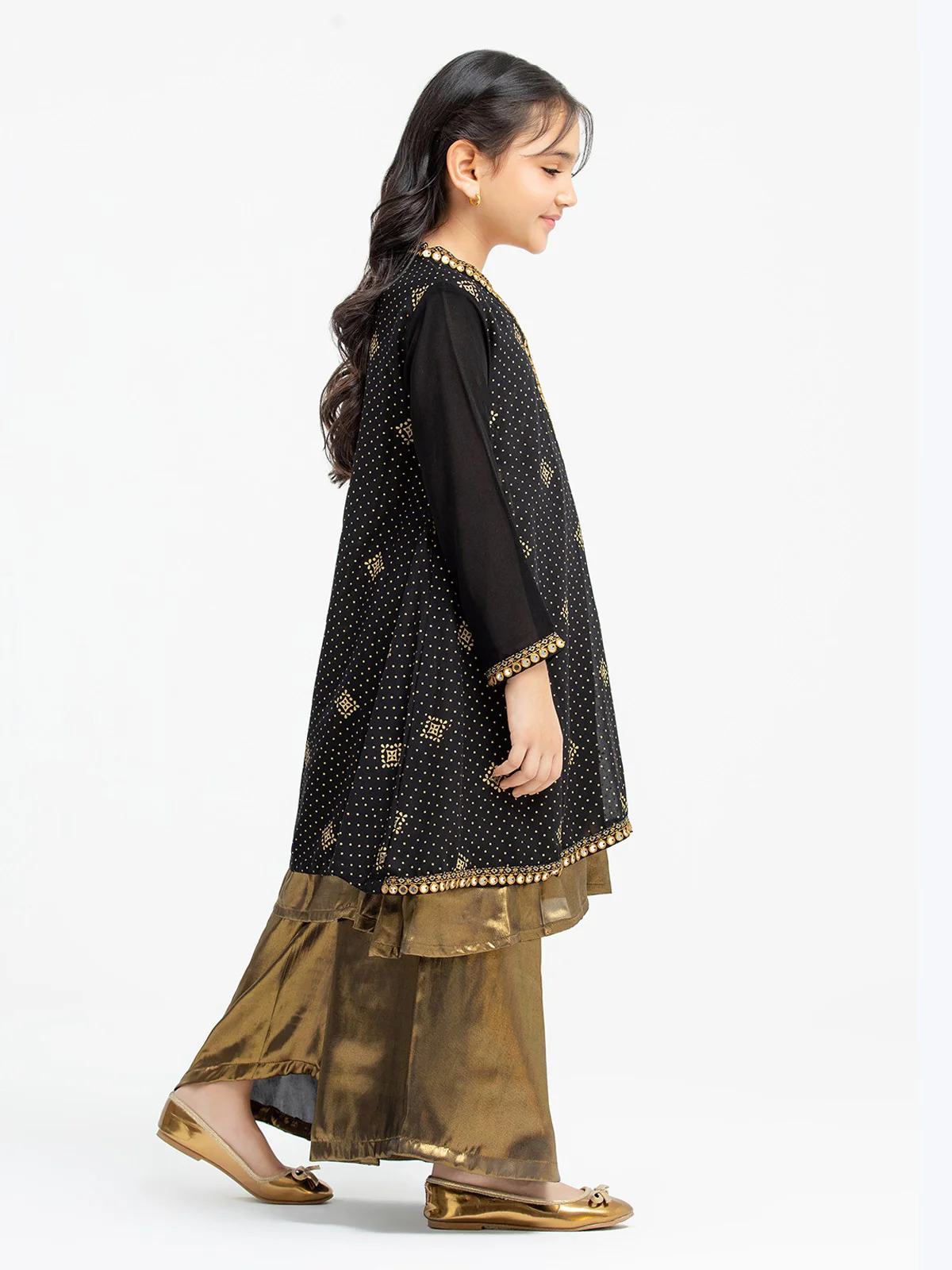Embroidered Chiffon Shirt Trouser - EGTP23-22211ST - Image 5