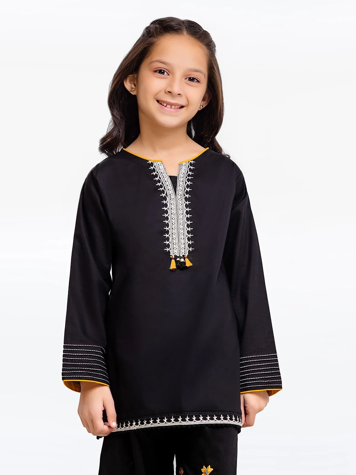Embroidered Cambric Shirt Trouser - EGTKE23-70420ST - Image 2