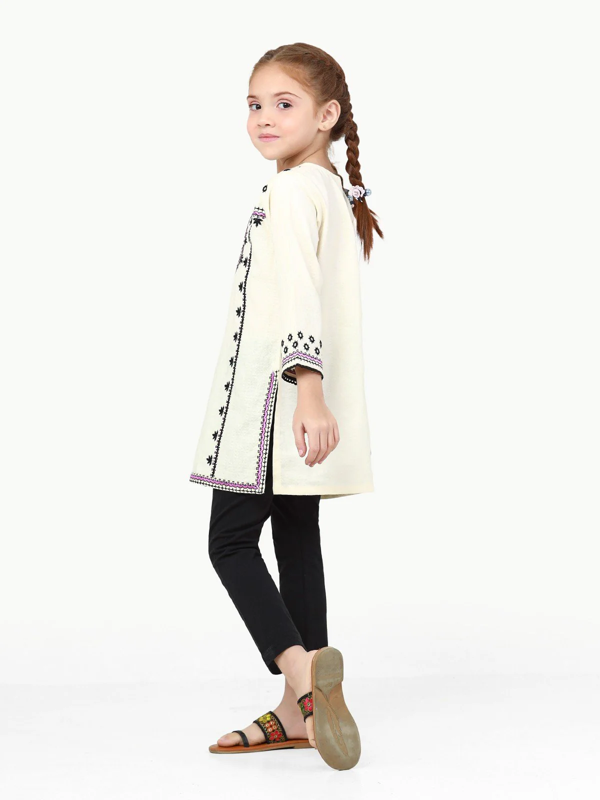 Embroidered Cotton Jacquard Shirt - EGTKE22-70486 - Image 3