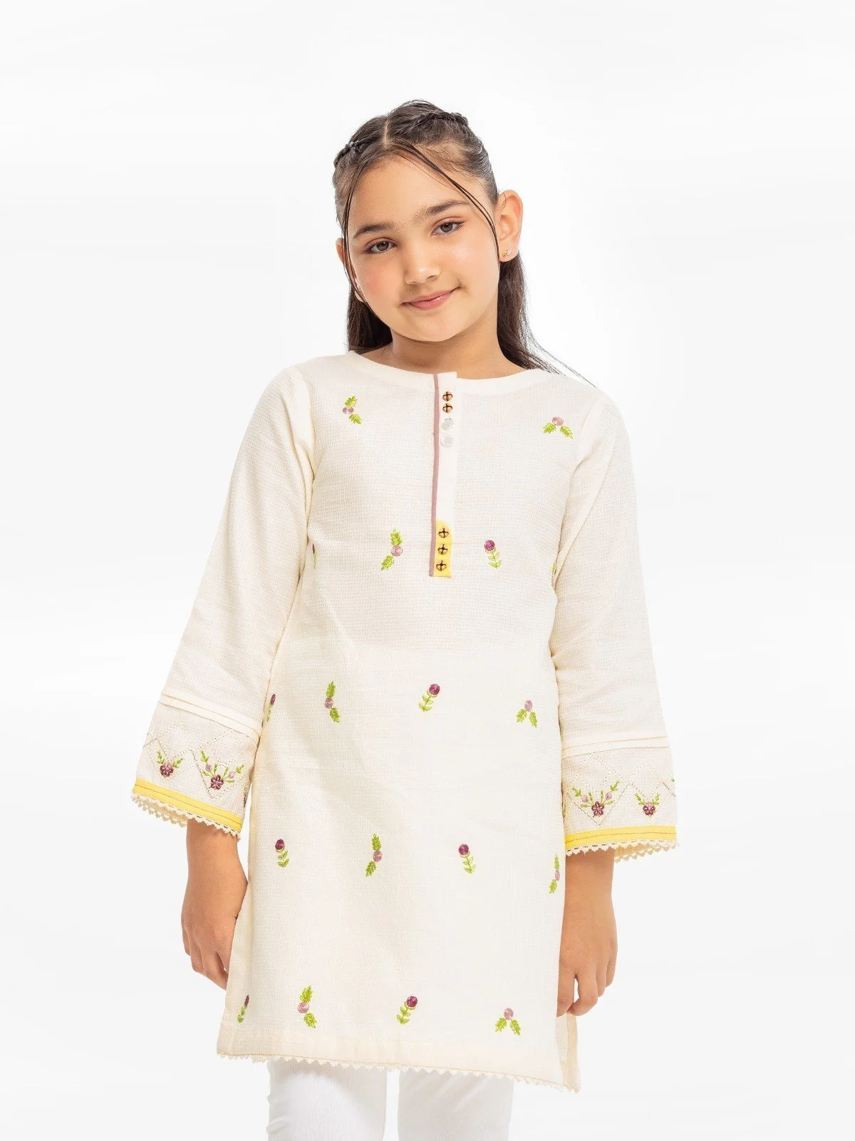 Embroidered Dobby Shirt - EGTKE23-70559S - Image 2