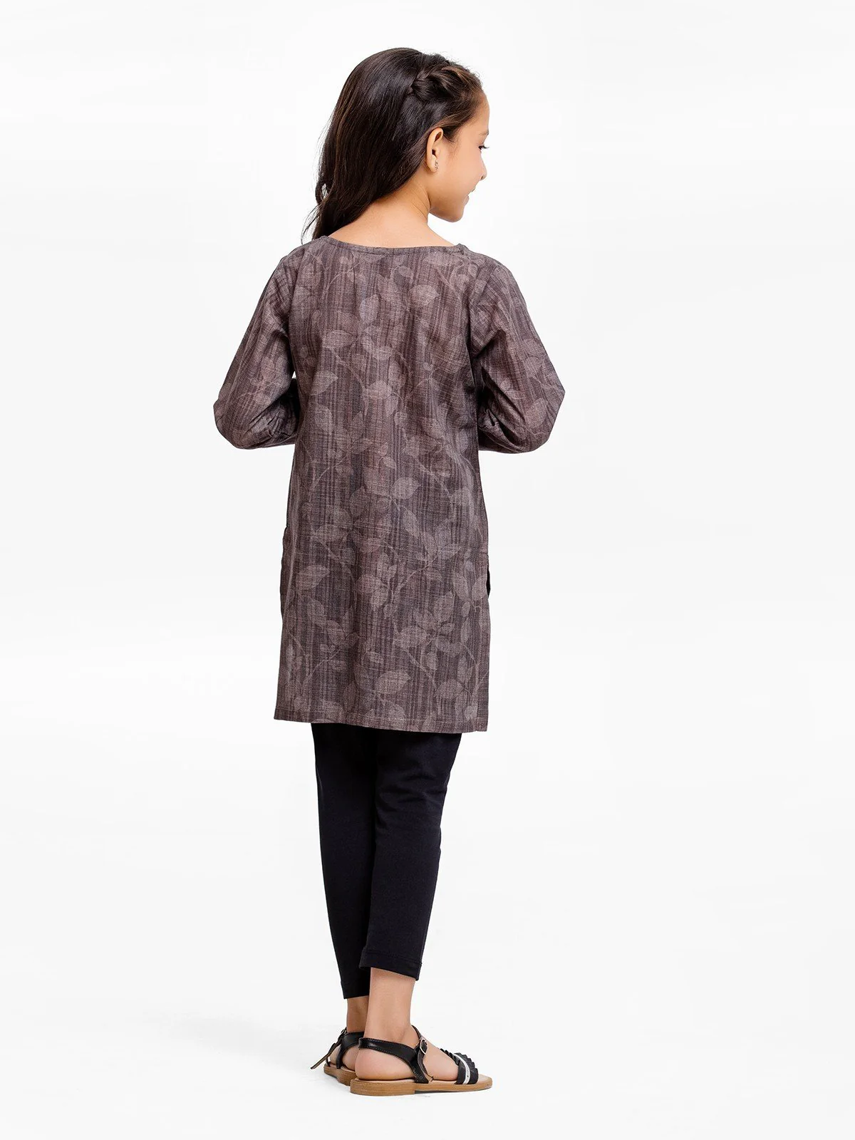 Printed Khaddar Shirt - EGTKP23-70581S - Image 6