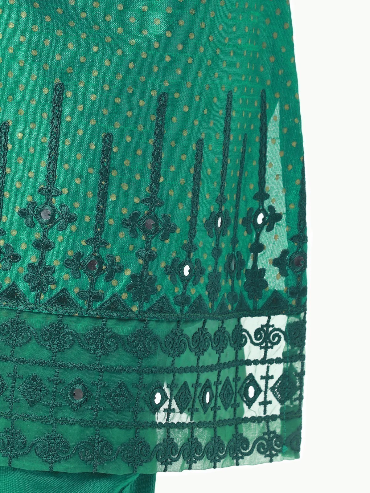 Embroidered Raw Silk Suit - EGTP22-22201 - Image 3