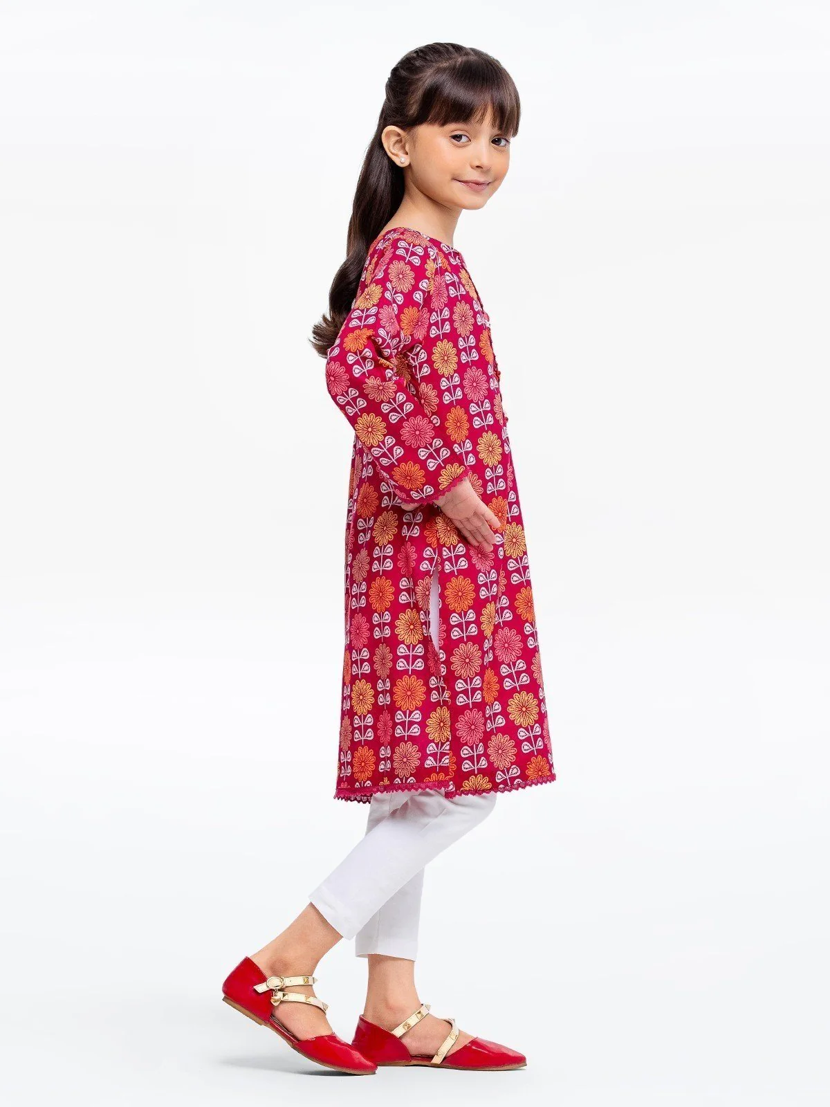 Printed Lawn Shirt - EGTKP23-70653S - Image 3