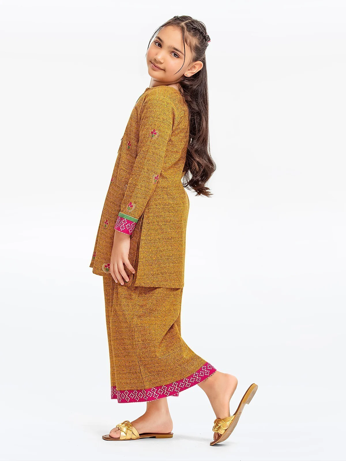 Embroidered Khaddar Shirt Trouser - EGTKE22-70576ST - Image 3