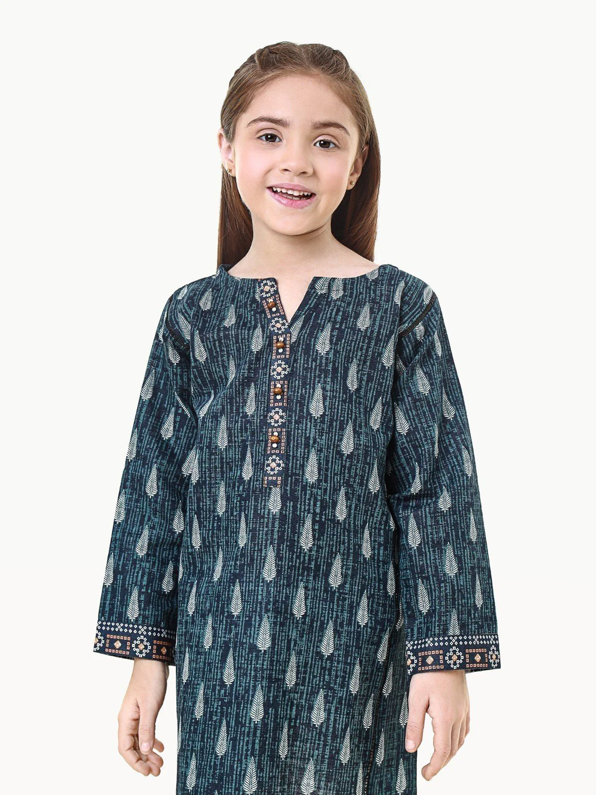 Printed Khaddar Shirt - EGTKP22-70569 - Image 2