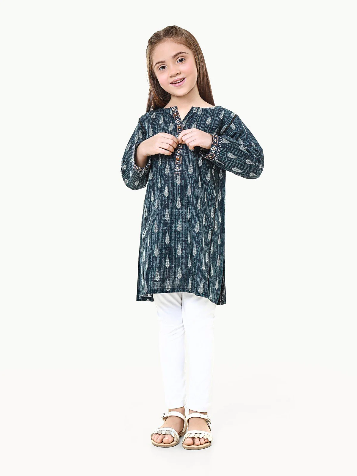 Printed Khaddar Shirt - EGTKP22-70569 - Image 3